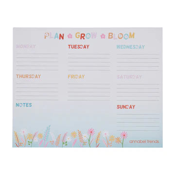 Weekly Planner Pad - Daisy