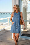 Suki Shift Dress - Fresh Indigo`