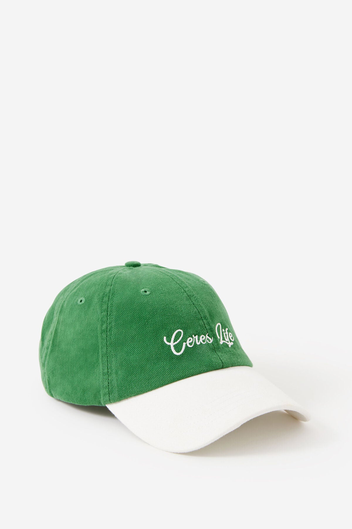 Pip Everyday Cap- Heritage green/white