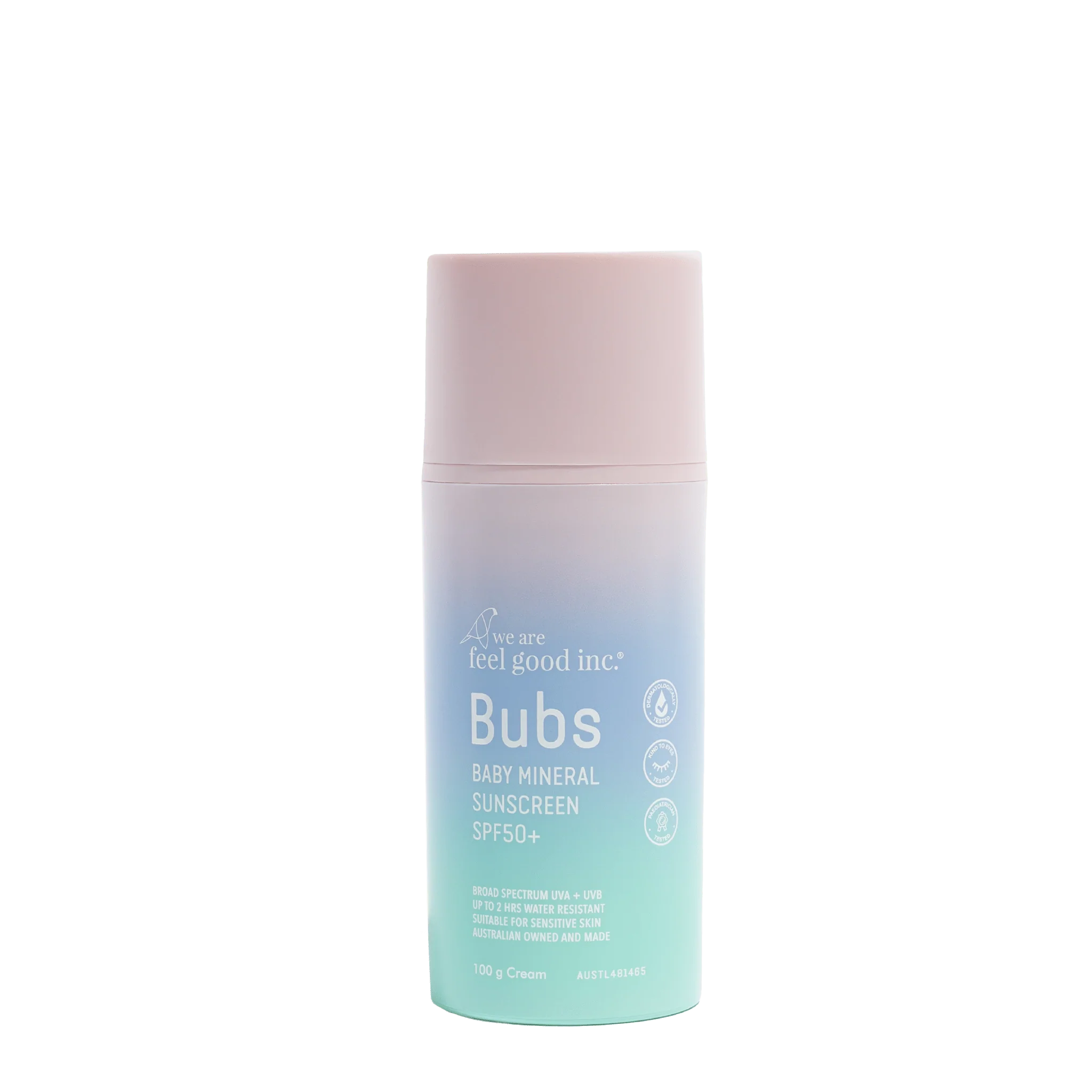 BUBS BABY MINERAL SUNSCREEN SPF50+ - 100g