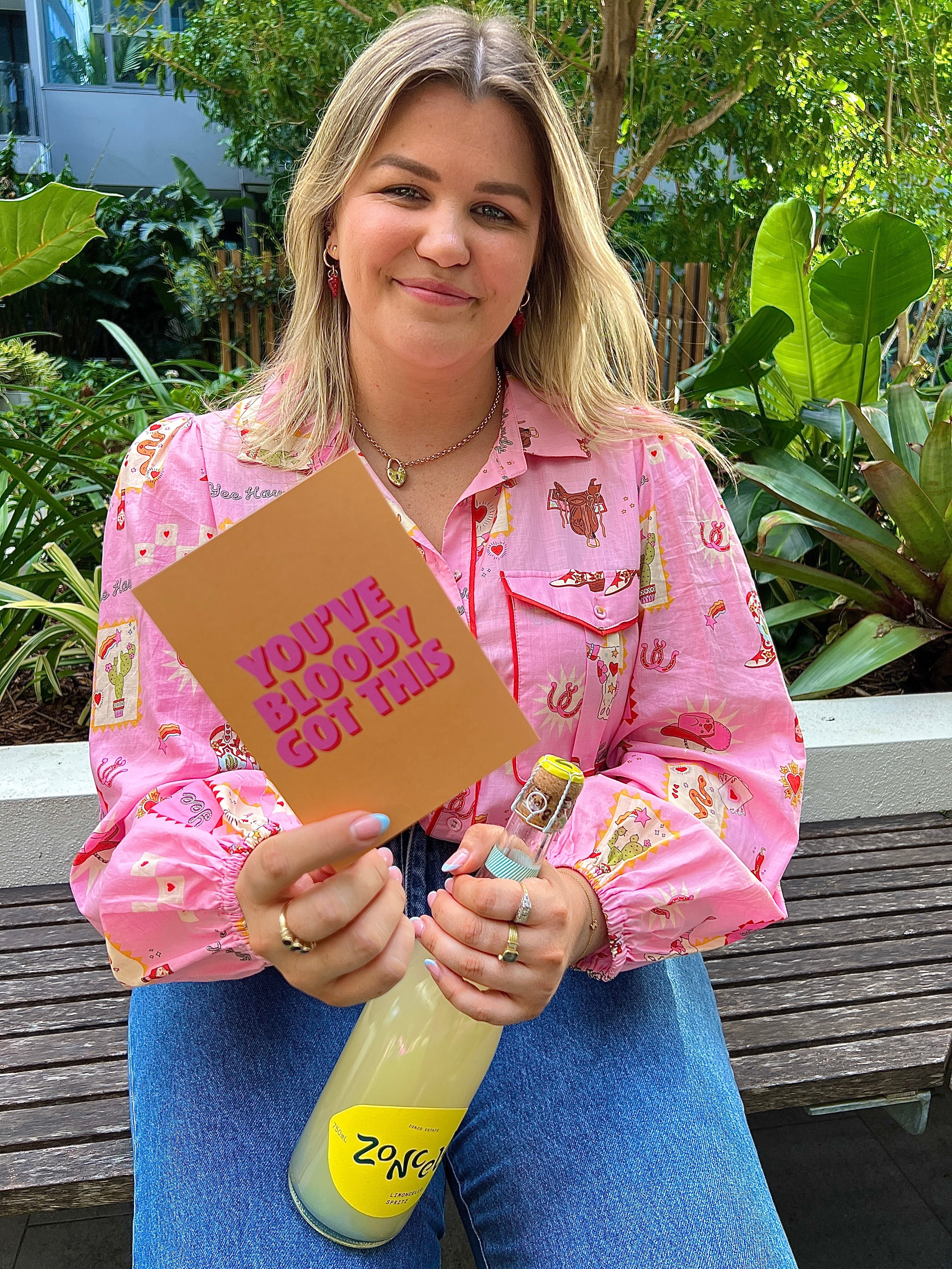 YOU'VE BLOODY GOT THIS - CREAM & ORANGE LIFE EVENTS GREETING CARD