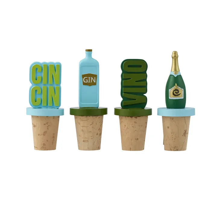 Coast to Coast Cavendish resin bottle stopper with a polished wood and resin design, suitable for sealing wine bottles.