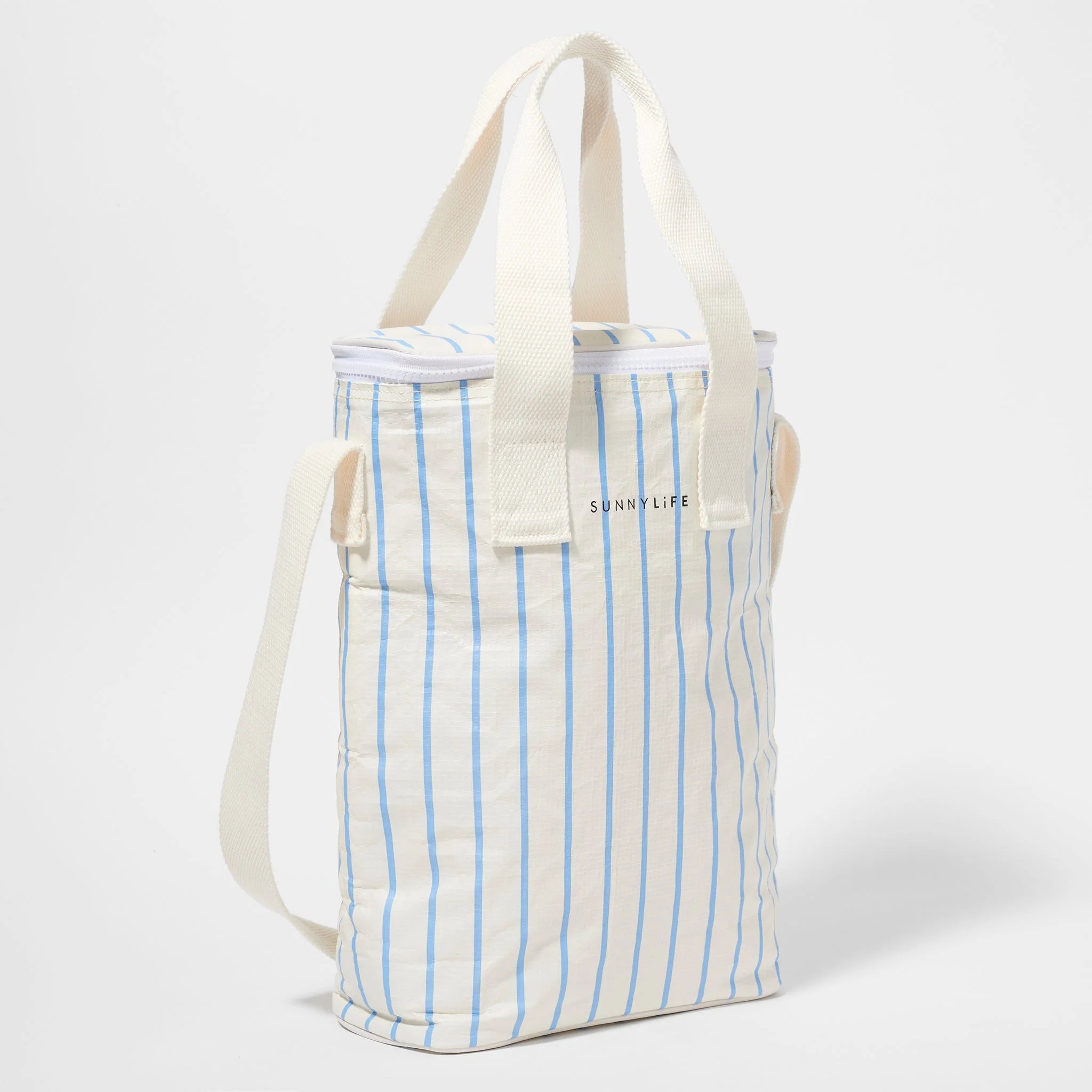 Drinks Cooler Bag Le Weekend Mid Blue- Cream