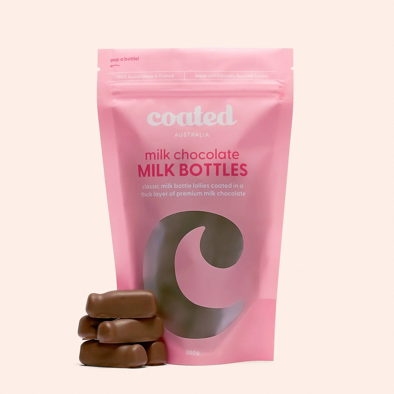 Milk Chocolate Milk Bottles