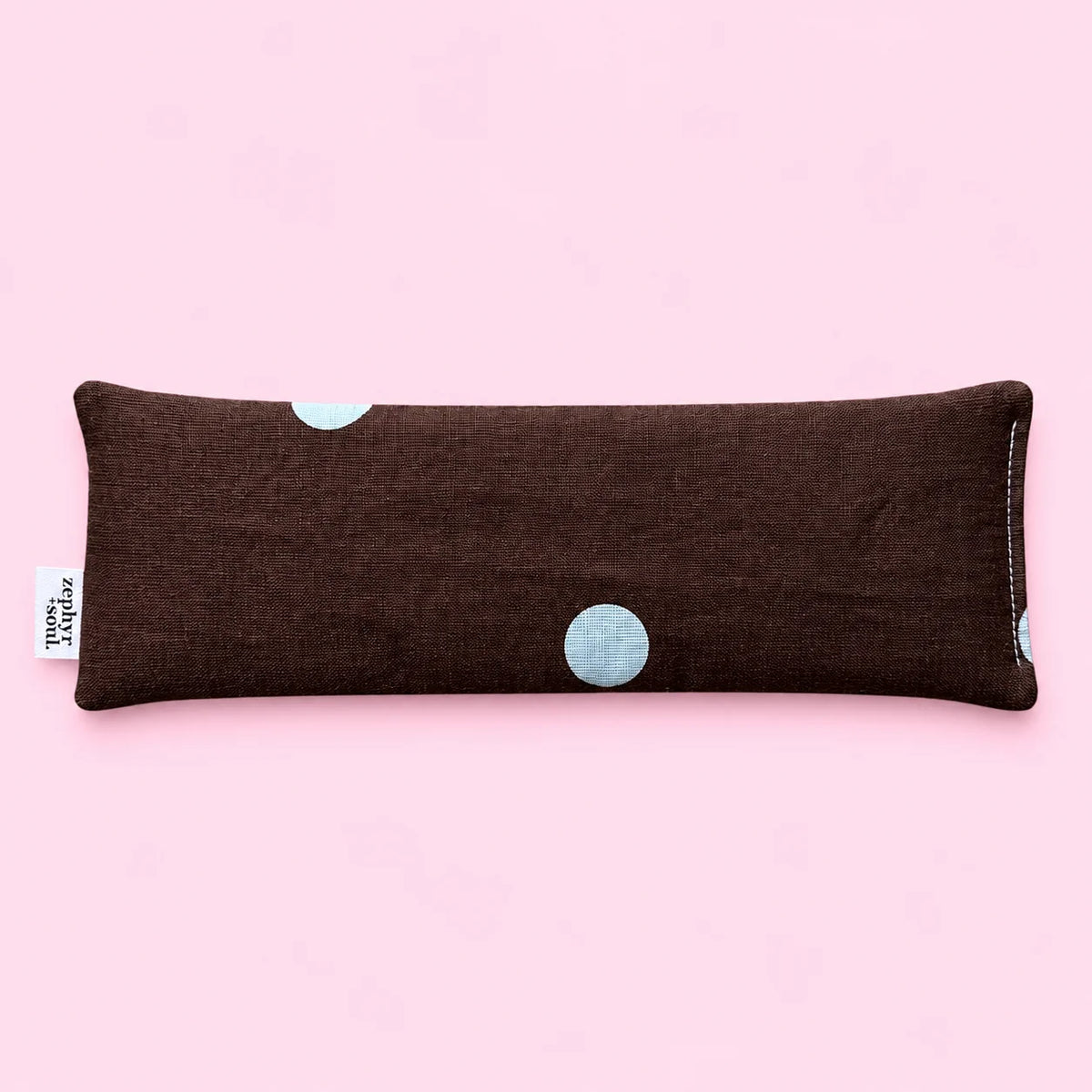 Chocolate + Blue Spots - Eye Pillow