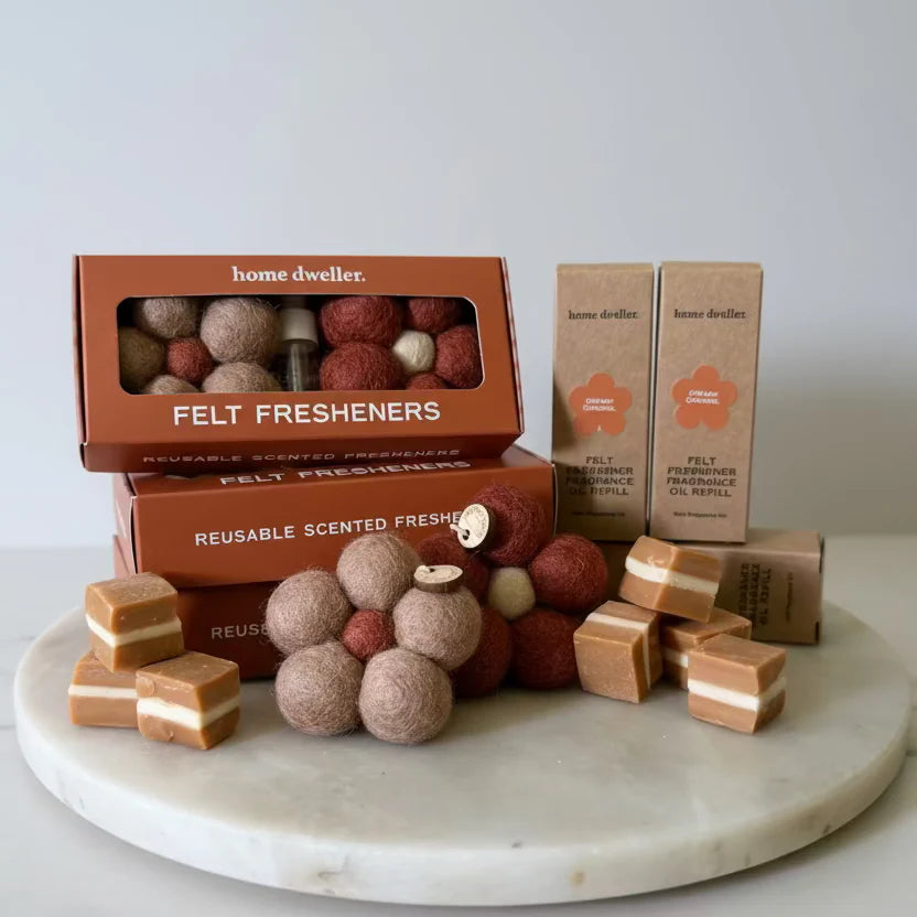 Home dweller Felt Fresheners - Creamy Caramel *NEW*