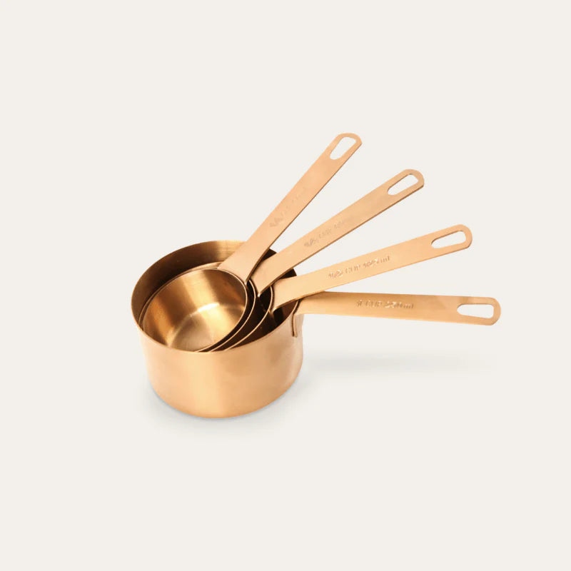 Seed & Sprout Measuring Cup Set - Stainless Steel with Bronze finish