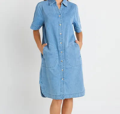 Dawson Denim Dress - Blue Medium