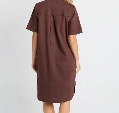Dawson Denim Dress - Chocolate