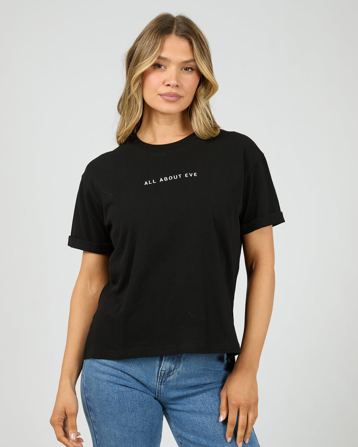 All About Eve WASHED TEE BLACK