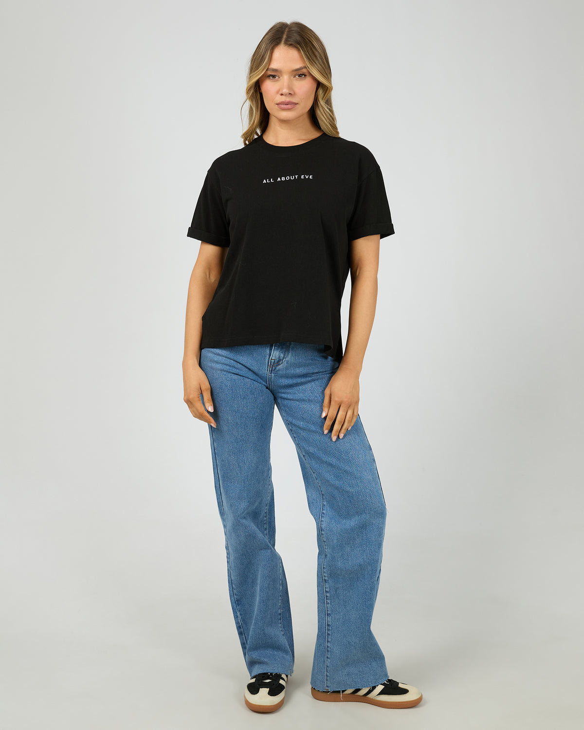 All About Eve WASHED TEE BLACK