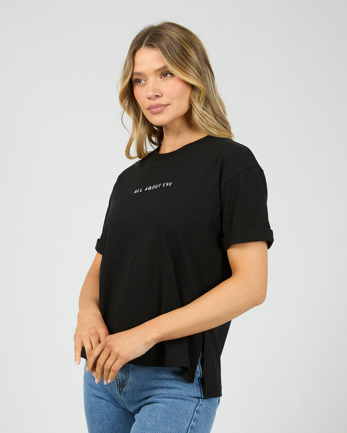 All About Eve WASHED TEE BLACK