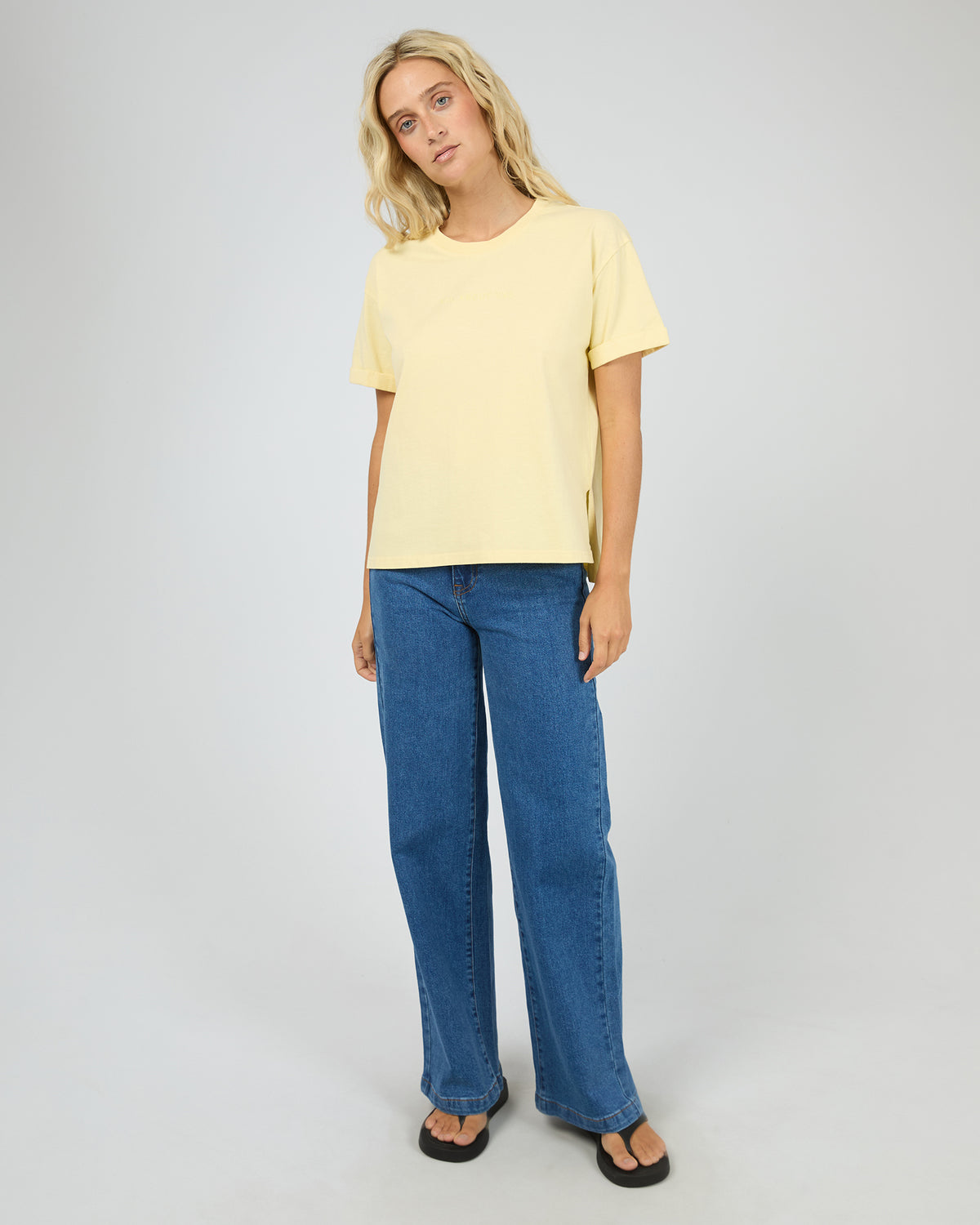 AAE WASHED TEE LEMON