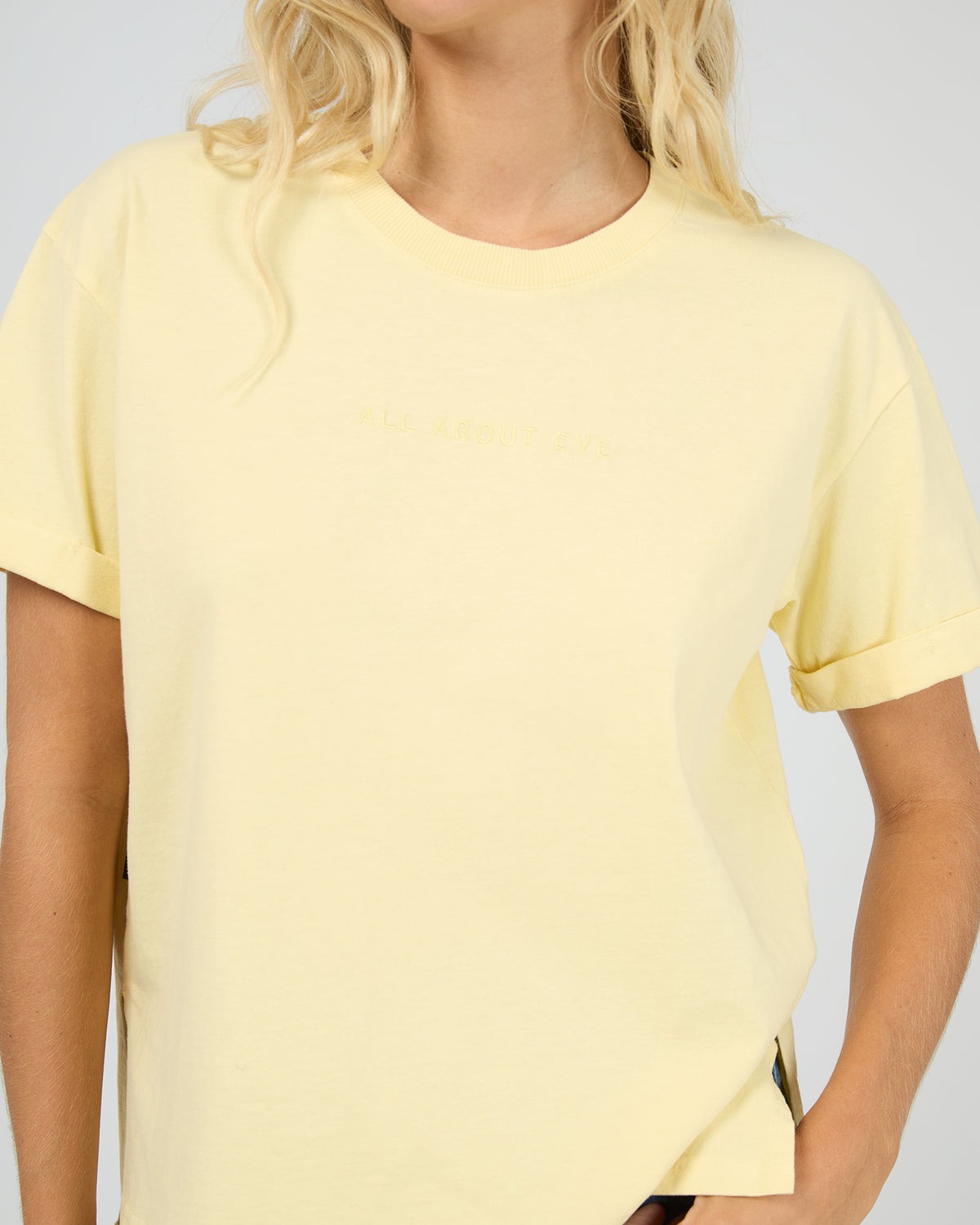 AAE WASHED TEE LEMON