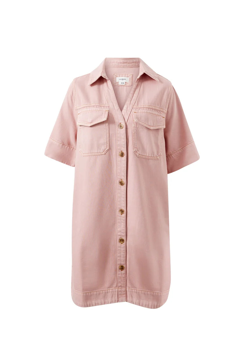 Ceres Life Bonnie Relaxed Shirt Dress - Blossom