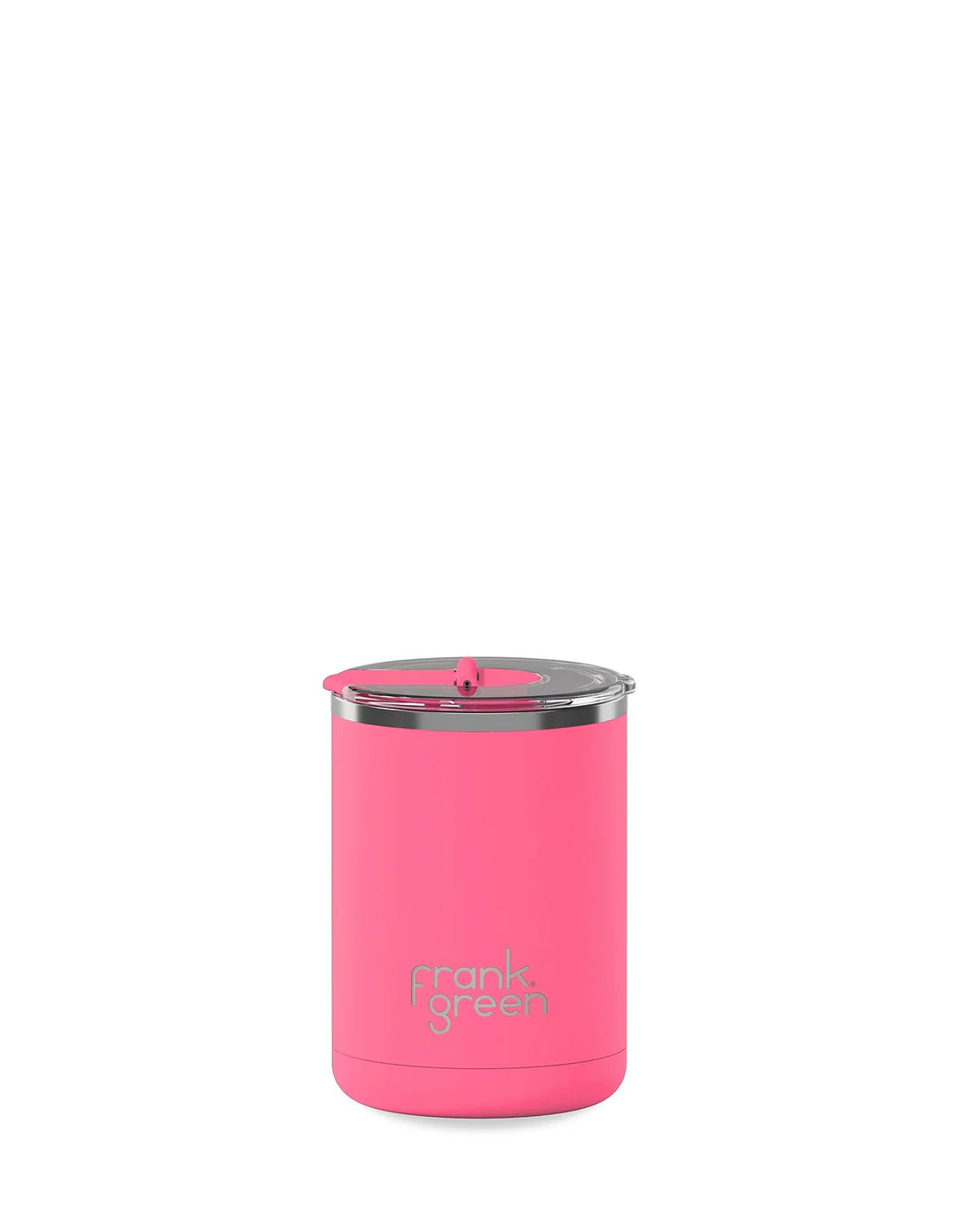Ceramic Coffee Cup with Hinged Lid 12oz/355ml - Bubblegum Blast