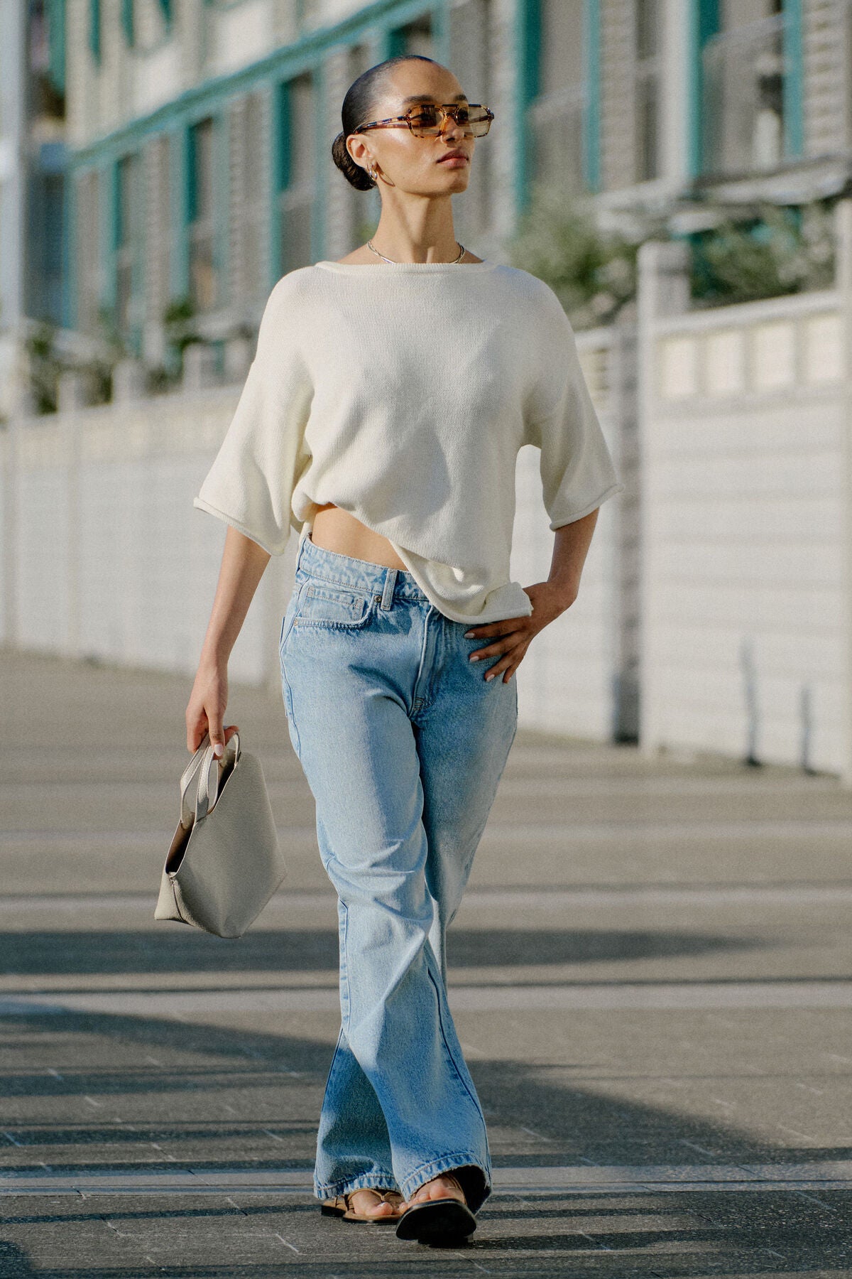 Frankie Loose Straight Jean - Vintage Blue