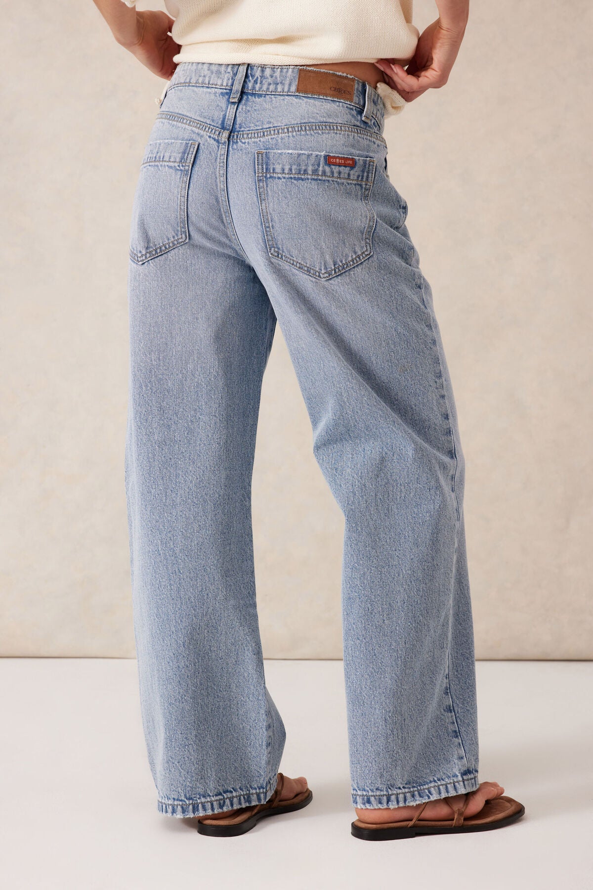 Frankie Loose Straight Jean - Vintage Blue