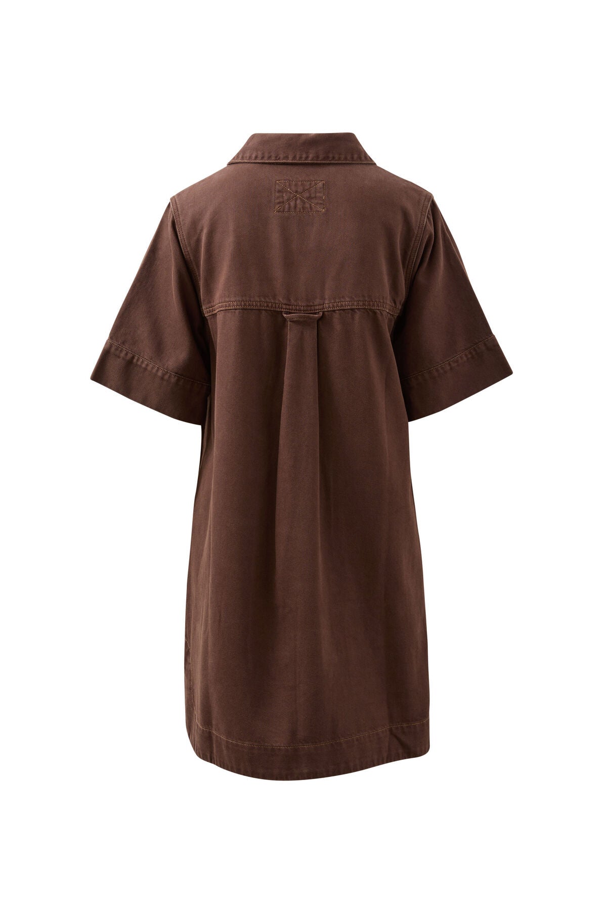 Sammy Relaxed Shirt Dress - Chocolate