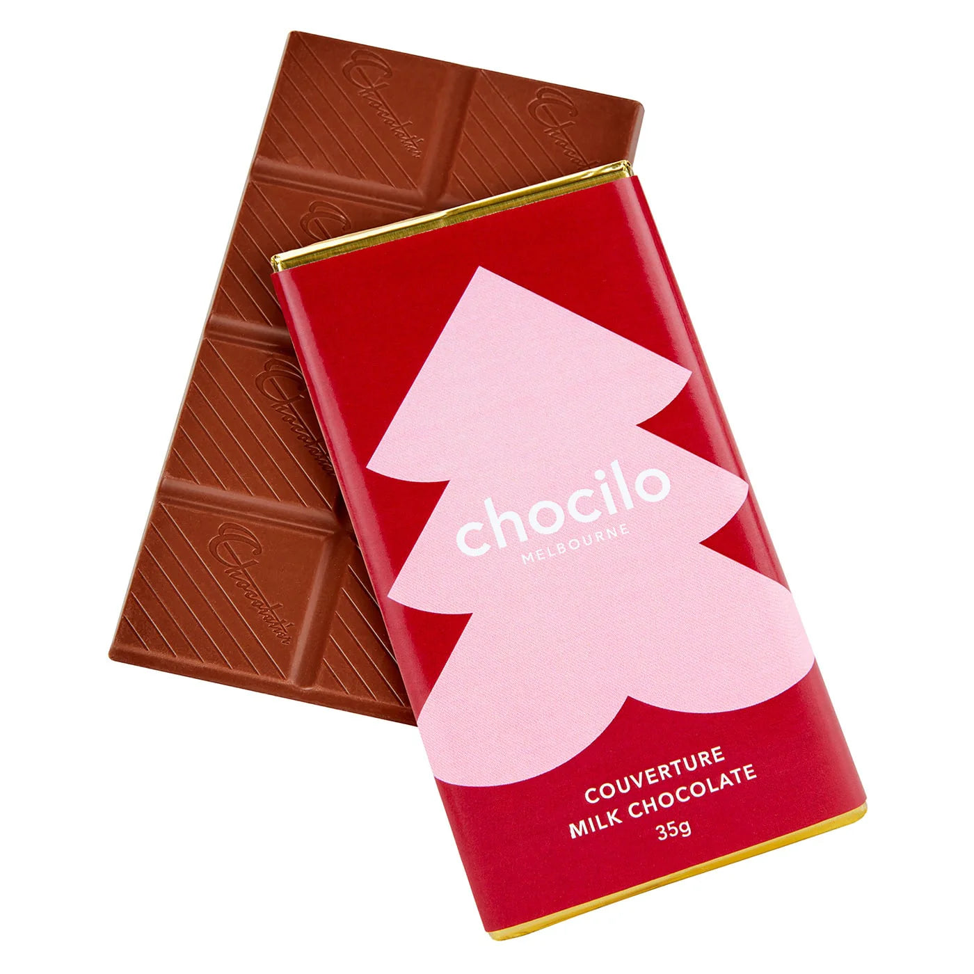 "Christmas Tree" Milk Chocolate Block - 35g