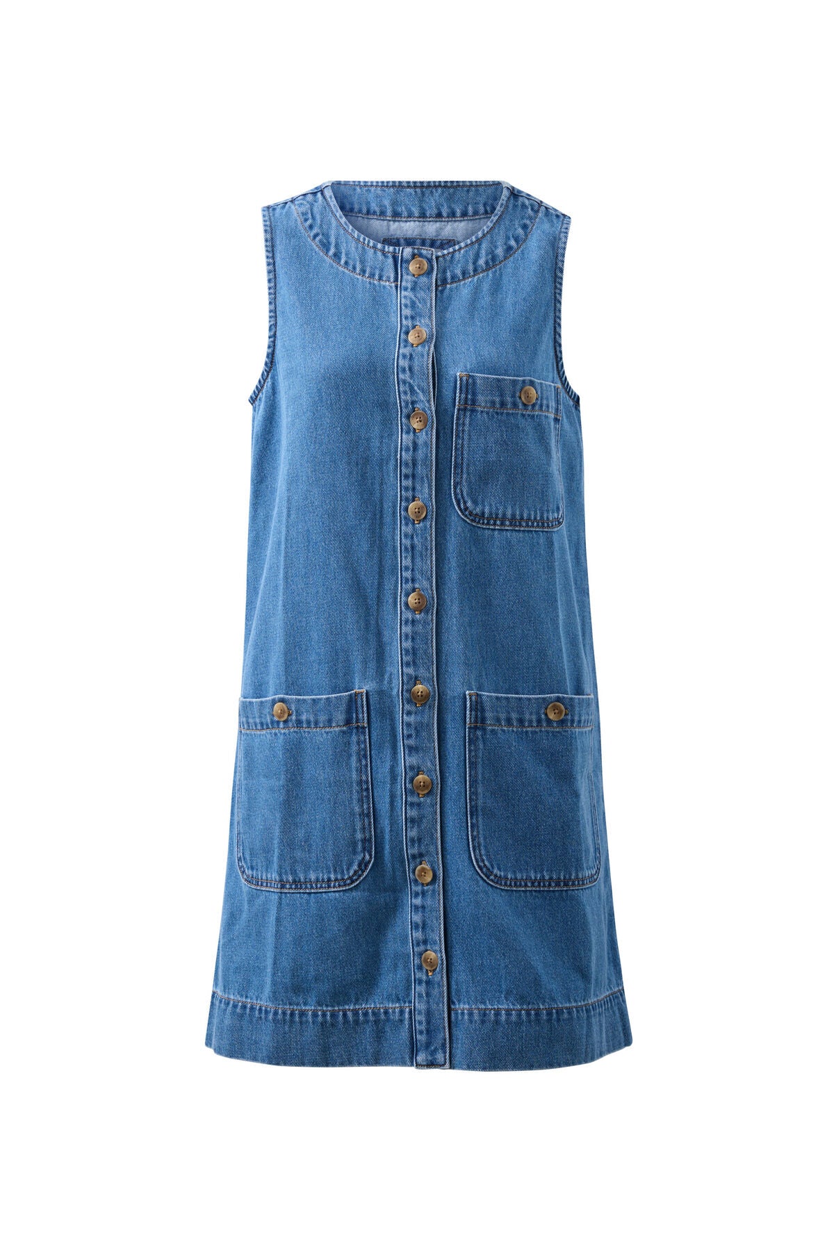 Clara Shift Dress - Fresh indigo