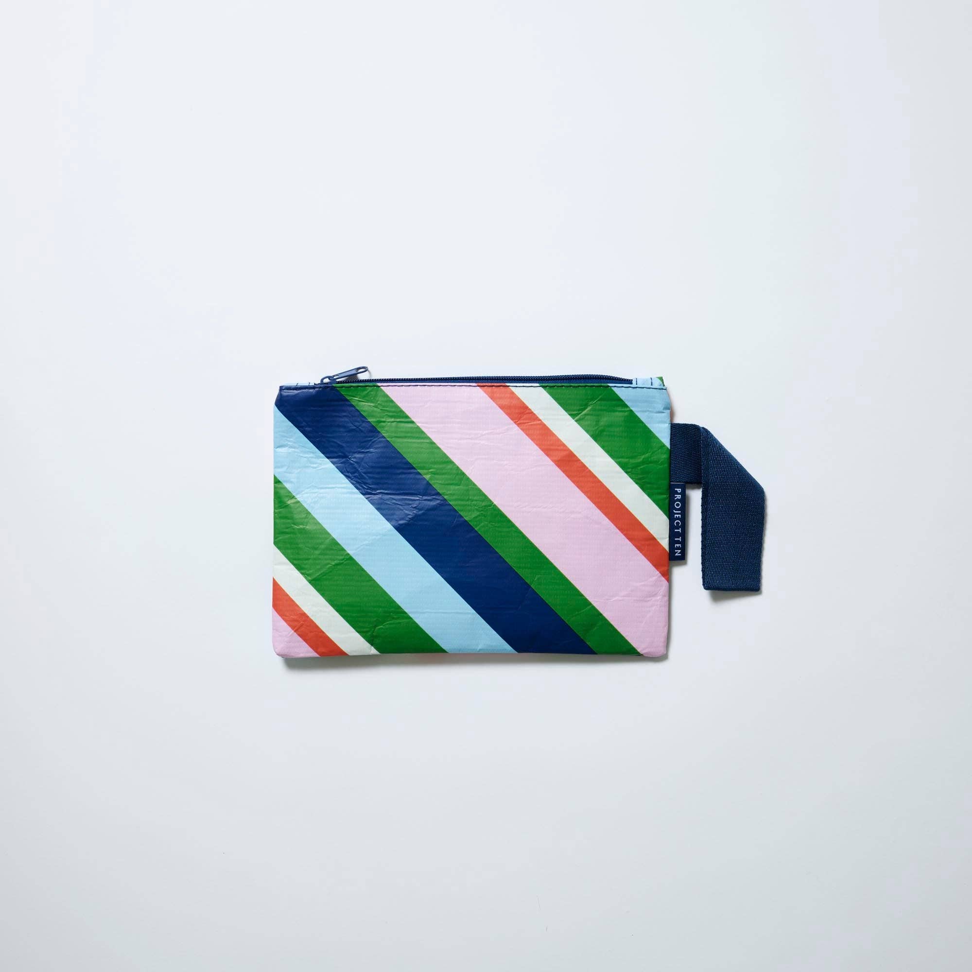 Mini Zip Pouch – Rugby Stripe