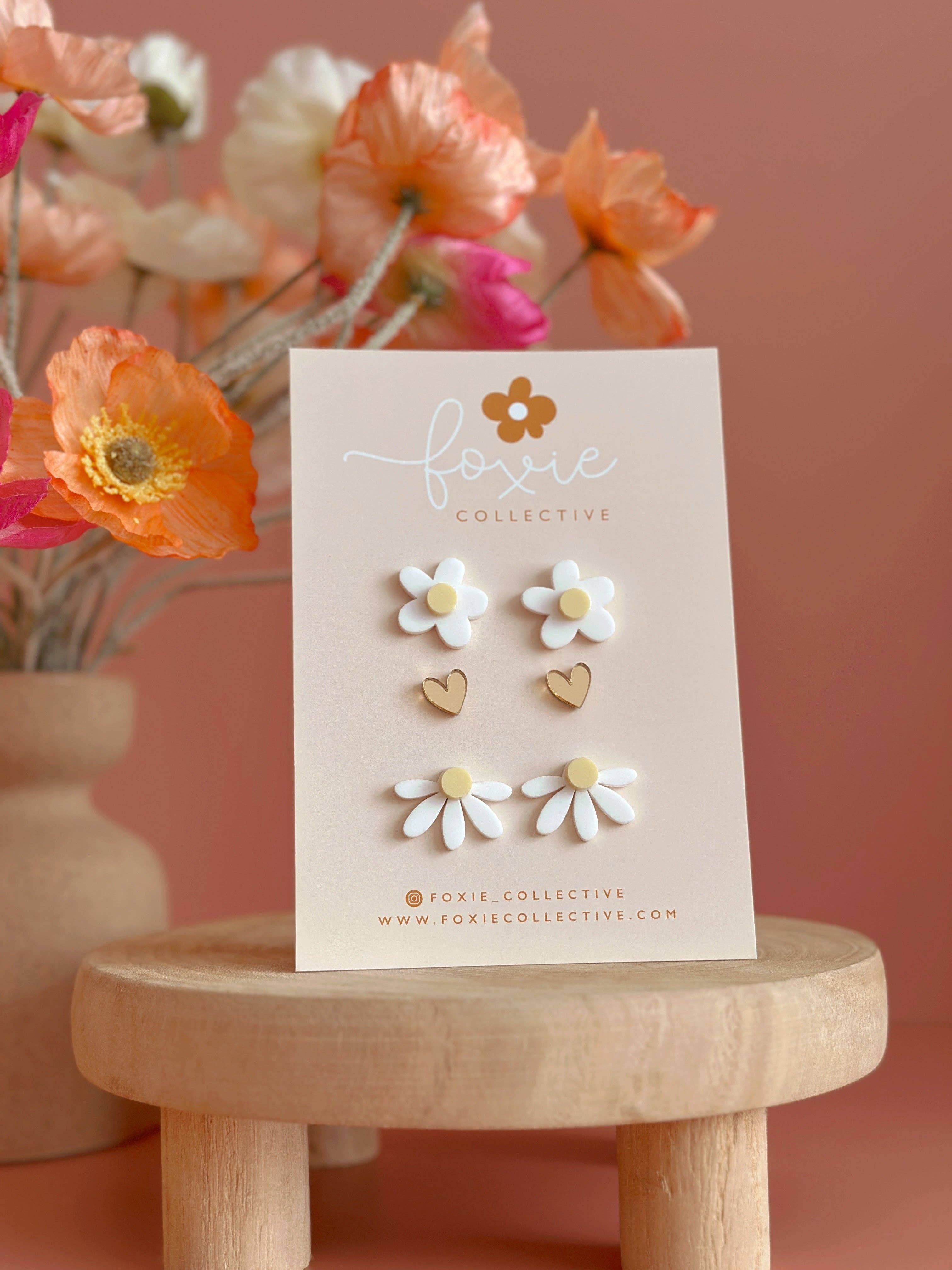 Stud Pack Trio White + Yellow