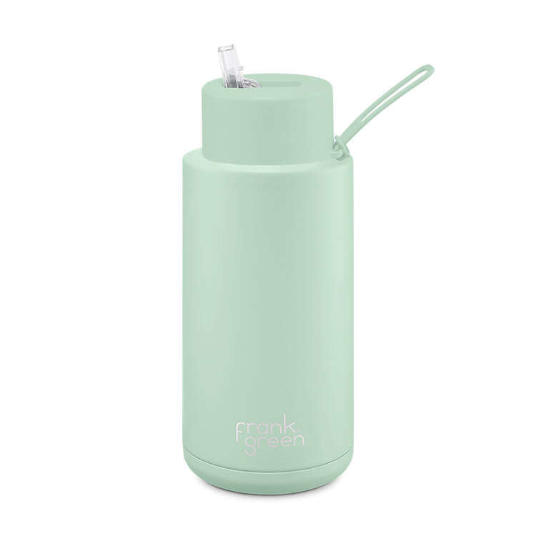 Ceramic Reusable Drink Bottle 34oz - Mint Gelato