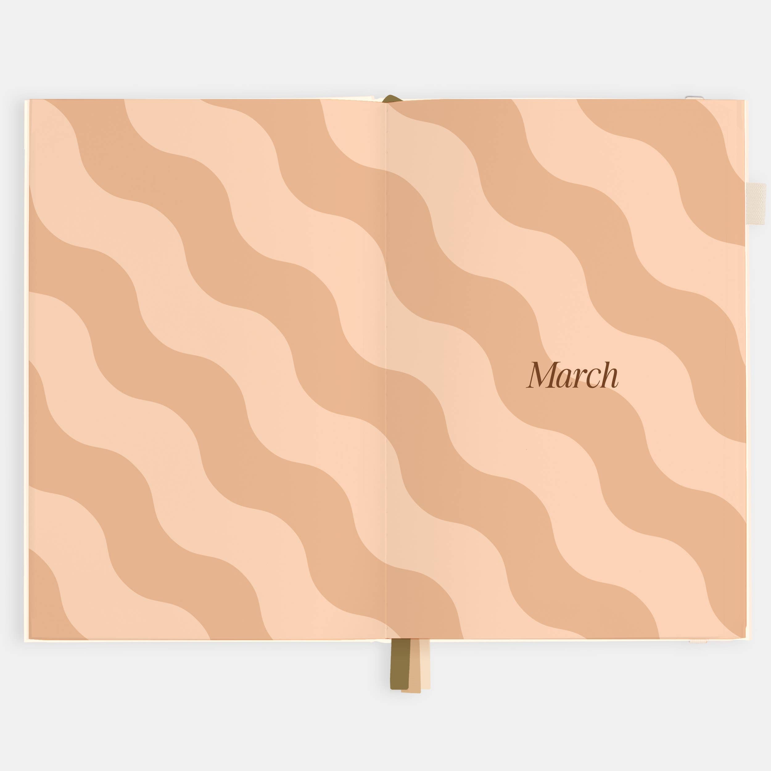 2026 Creme A5 Vertical Planner