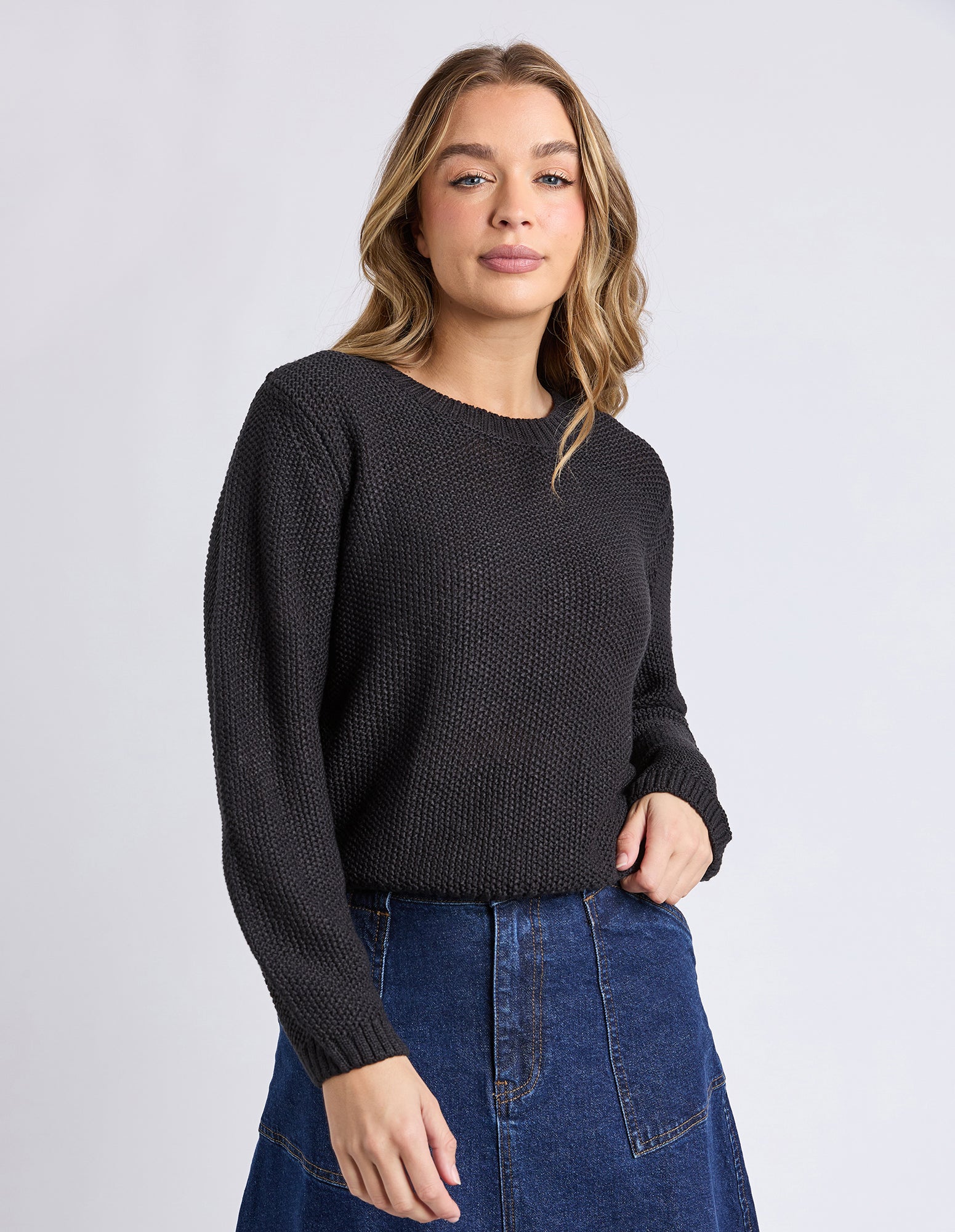 Blair LS Knit - Black