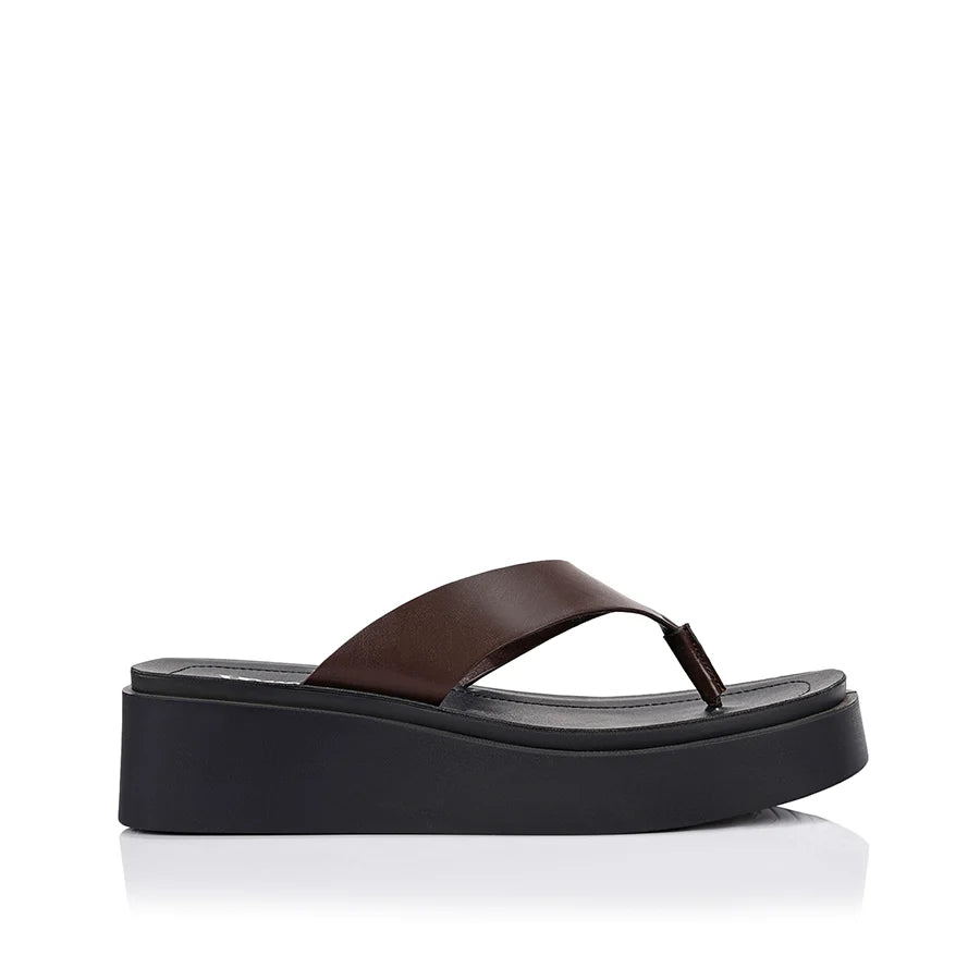 RAPTOR FLATFORM THONGS - CHOCOLATE BROWN