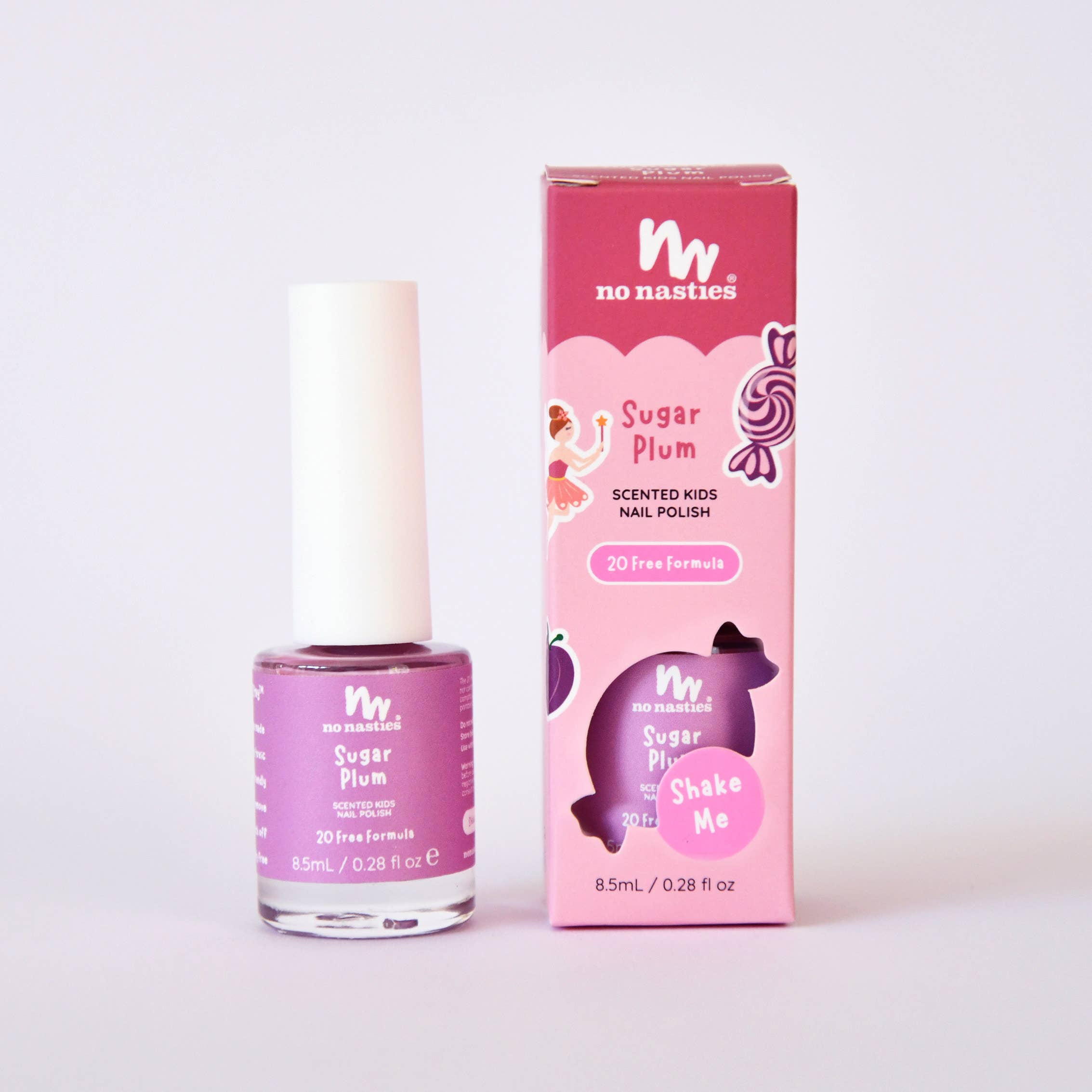 Water Based Scented Scratch Off Kids Nail Polish - Sugar Plum
