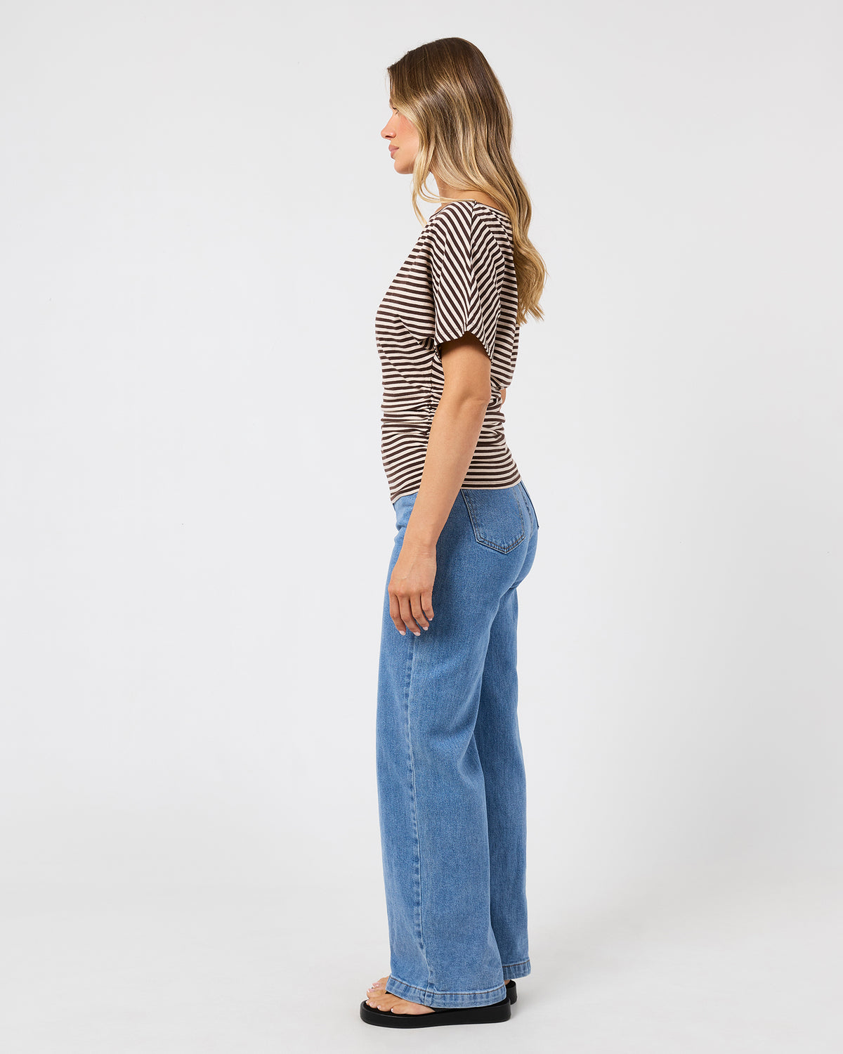 Luna stripe Top - Brown