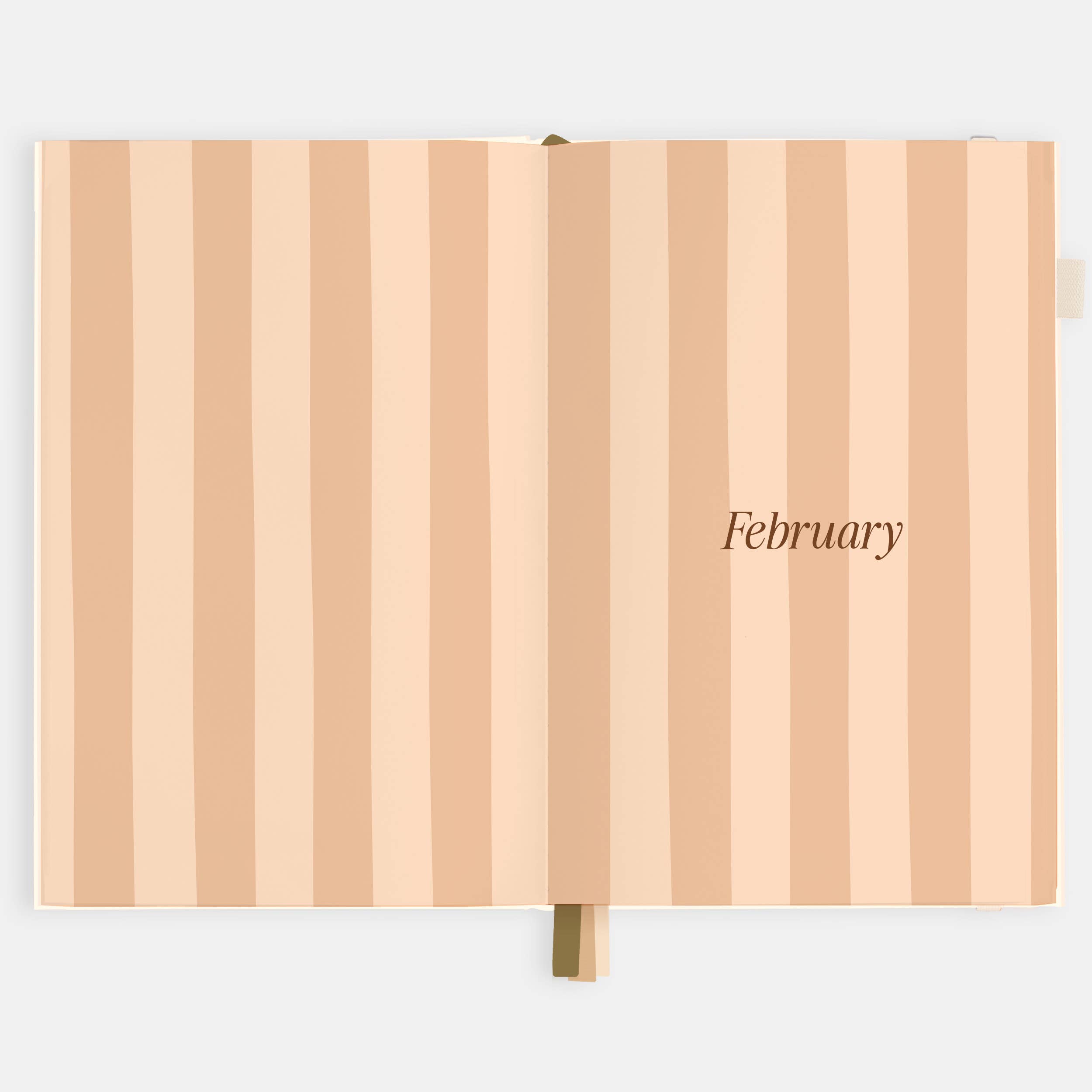 2026 Creme A5 Vertical Planner