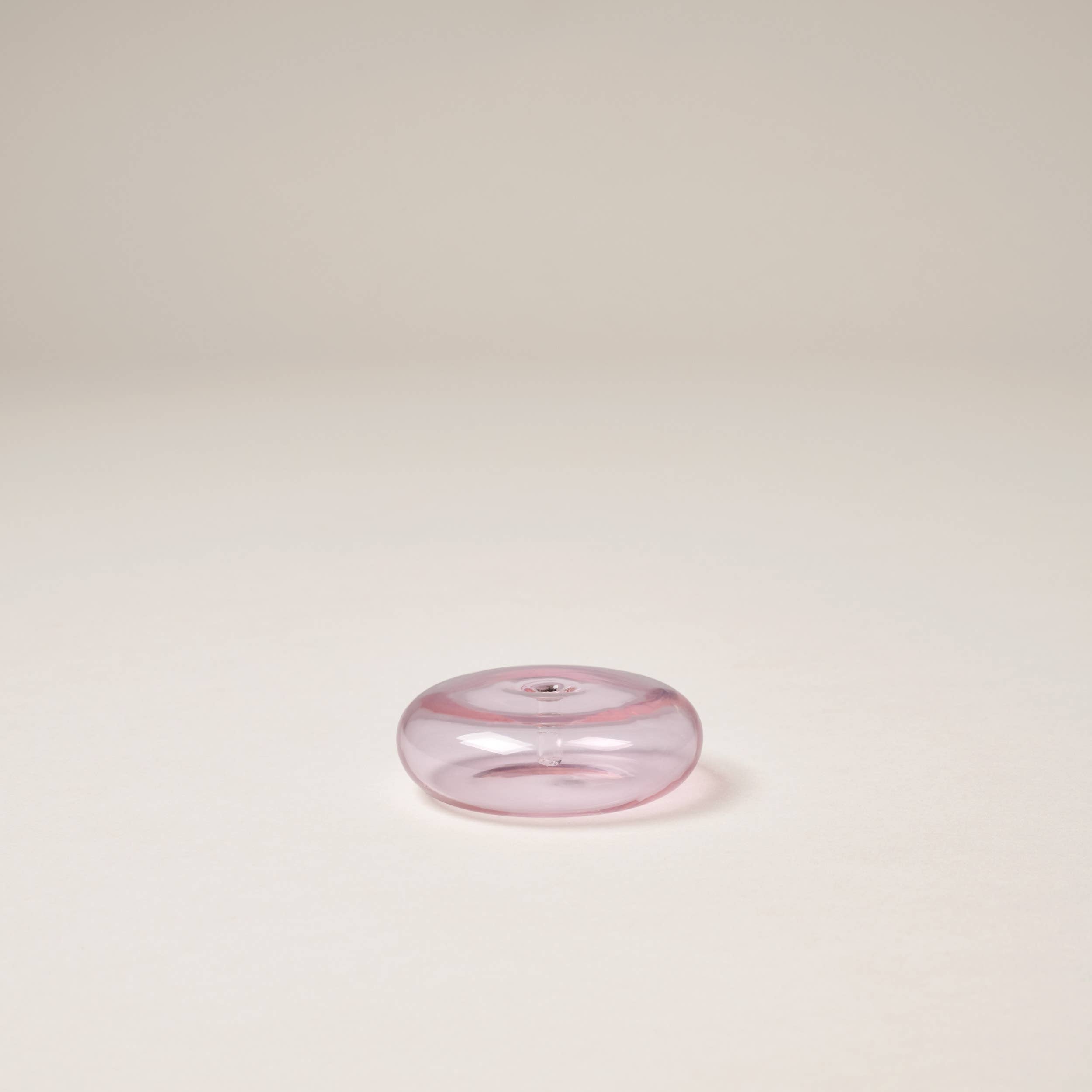 Glass Vessel Incense Holder - Pink