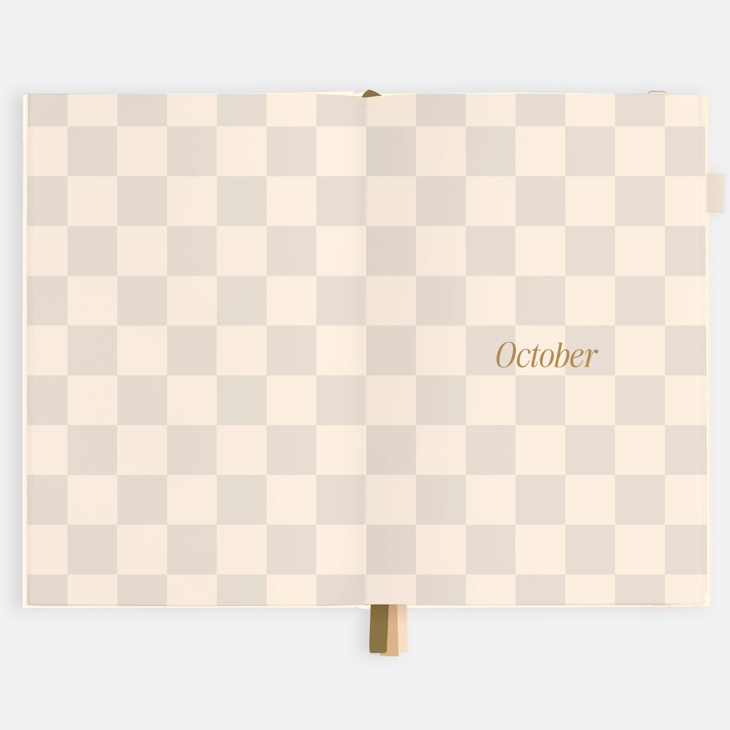 2026 Creme A5 Vertical Planner