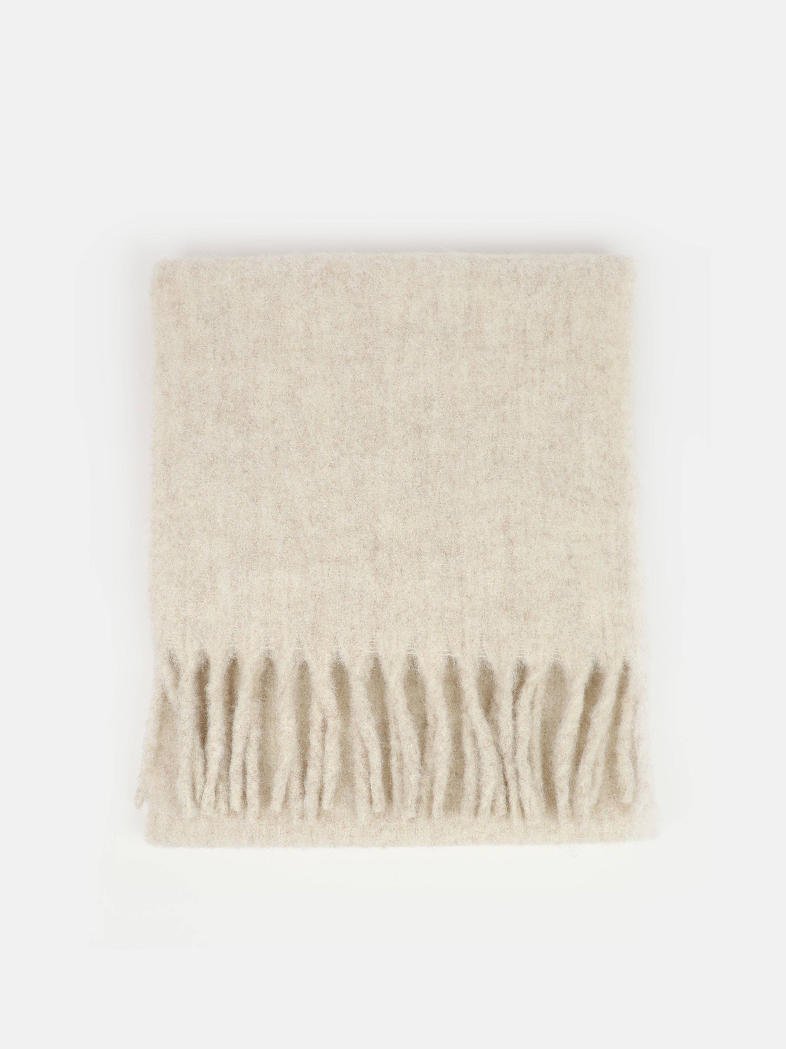 Oatmeal Betty Fluffy Scarf