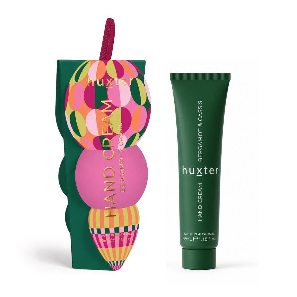 Hanging 35ml H'Cream - Green - Circles - Adorned Xmas - Bergamot & Cassis