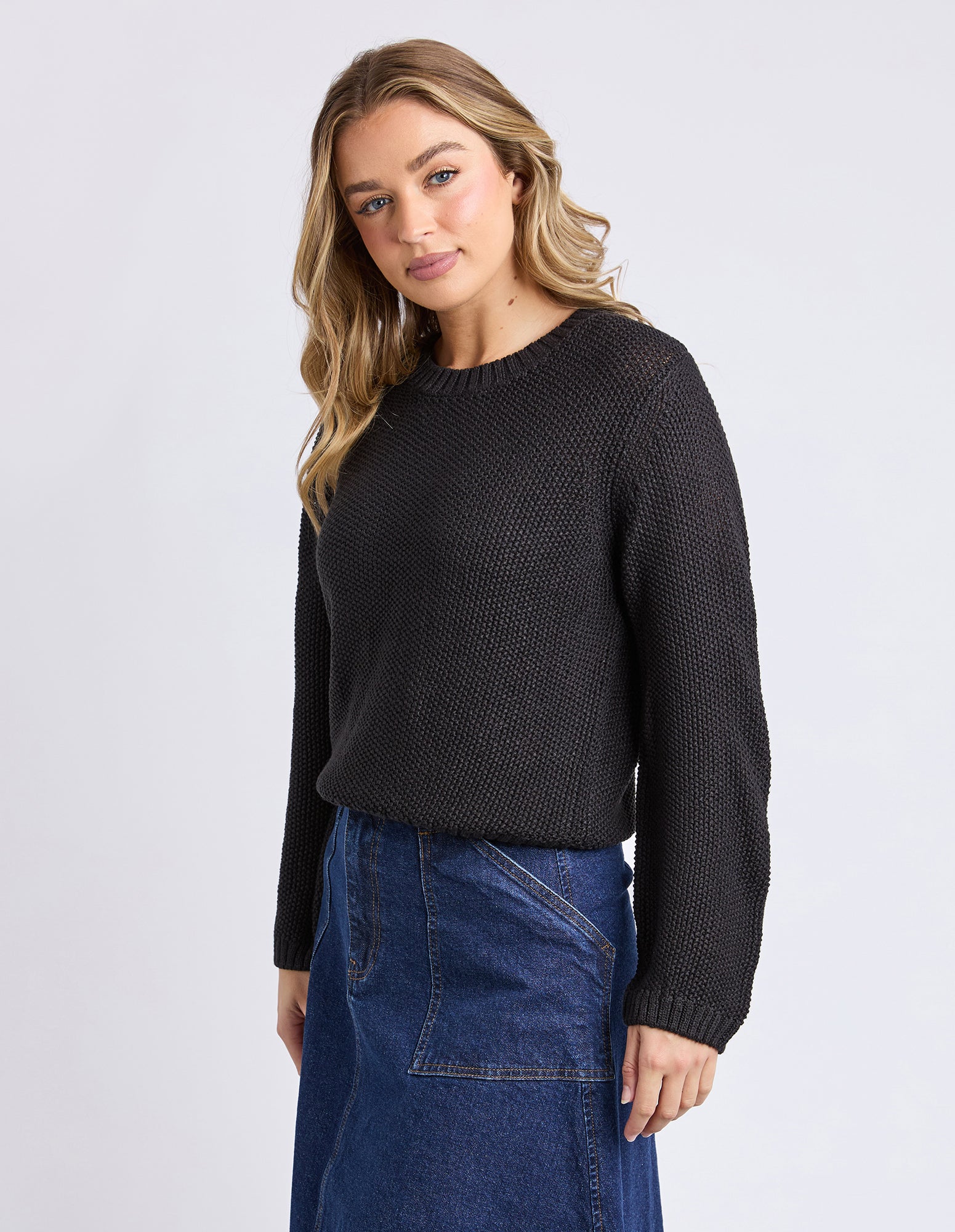 Blair LS Knit - Black