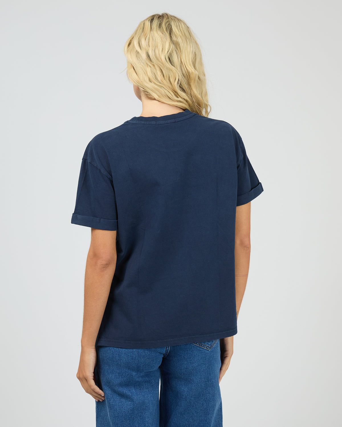AAE WASHED TEE NAVY