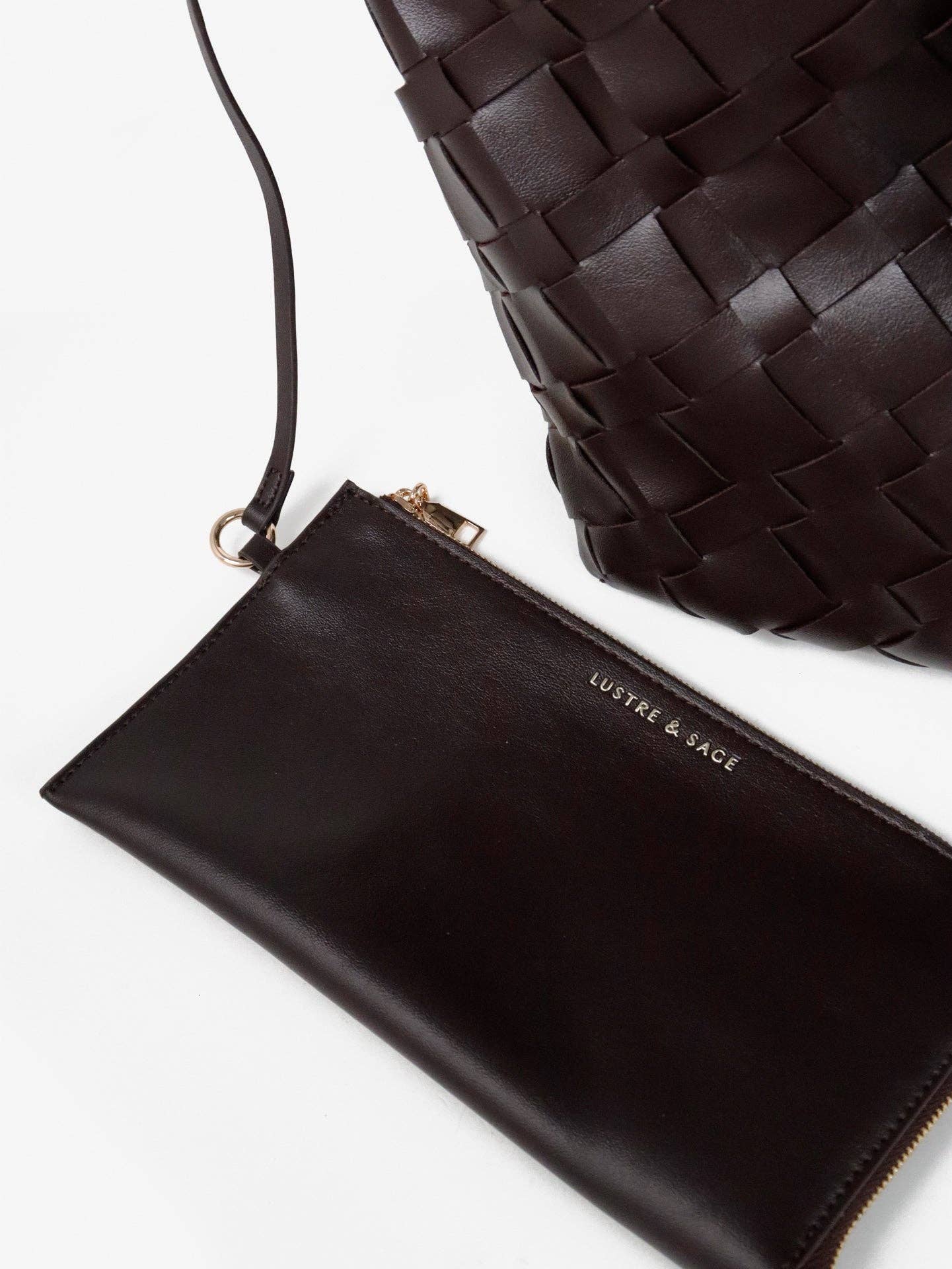 The Everyday Woven Brown Tote Bag