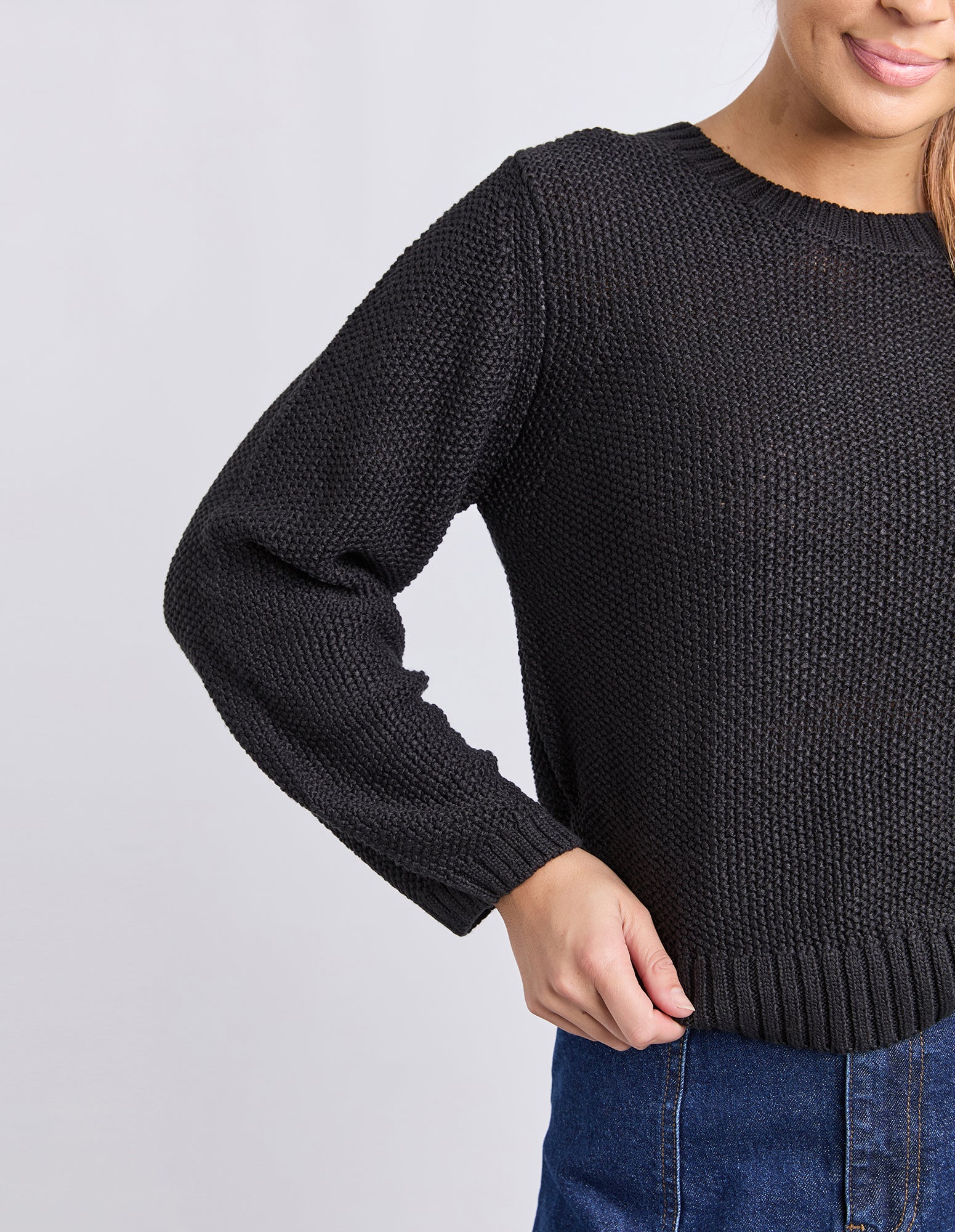 Blair LS Knit - Black