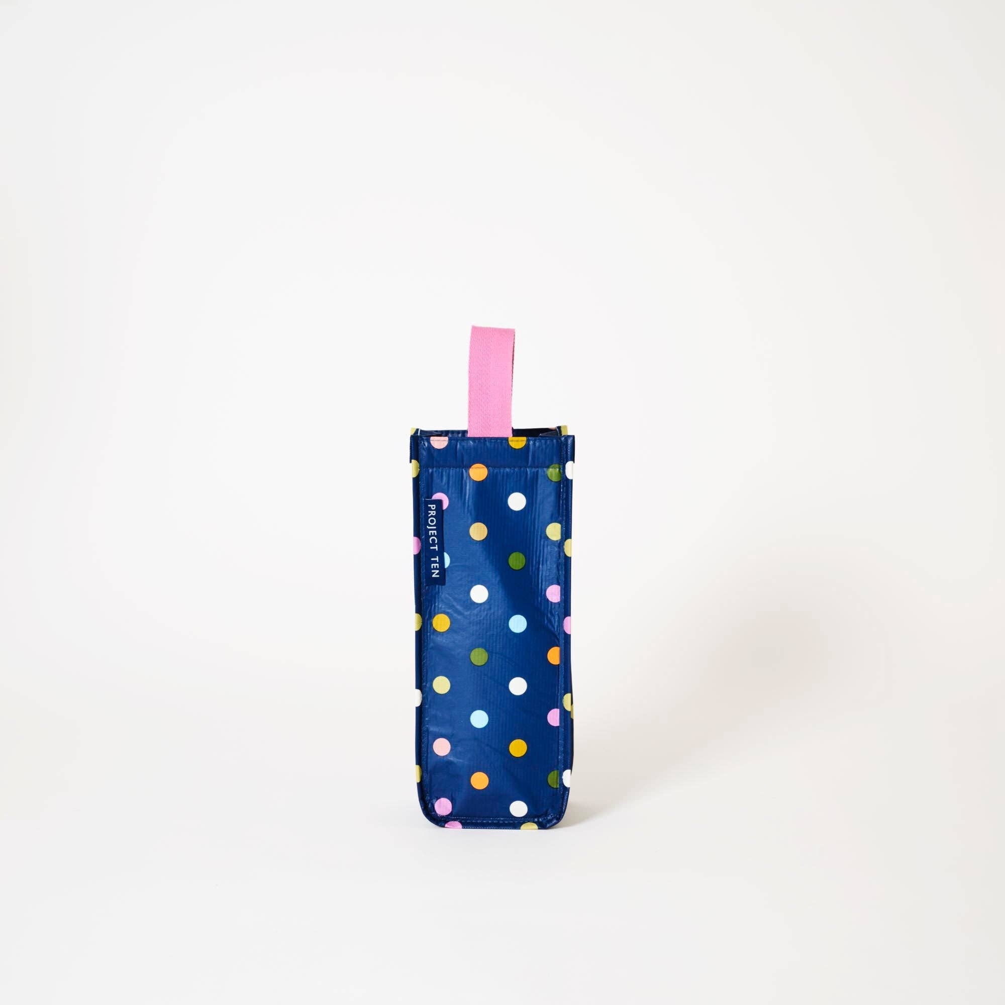 Confetti-themed wine bag by Project Ten Pty Ltd, featuring colorful confetti design and sturdy handle for gifting or carrying wine bottles.