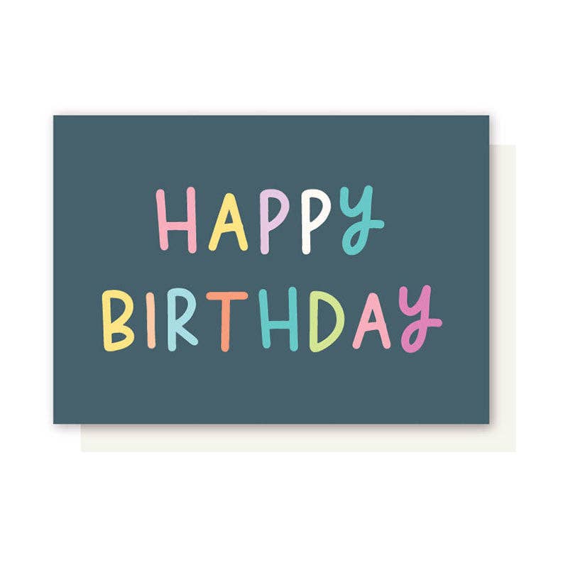 BLUE BACKGROUND BIRTHDAY CARD