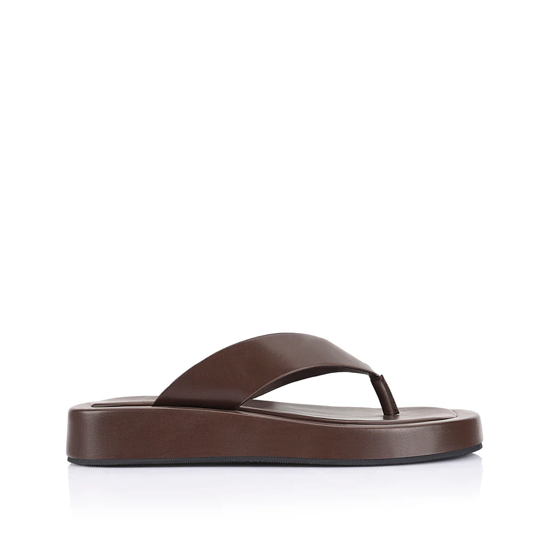 BOUNCER II FLATFORM THONGS - CHOCOLATE BROWN