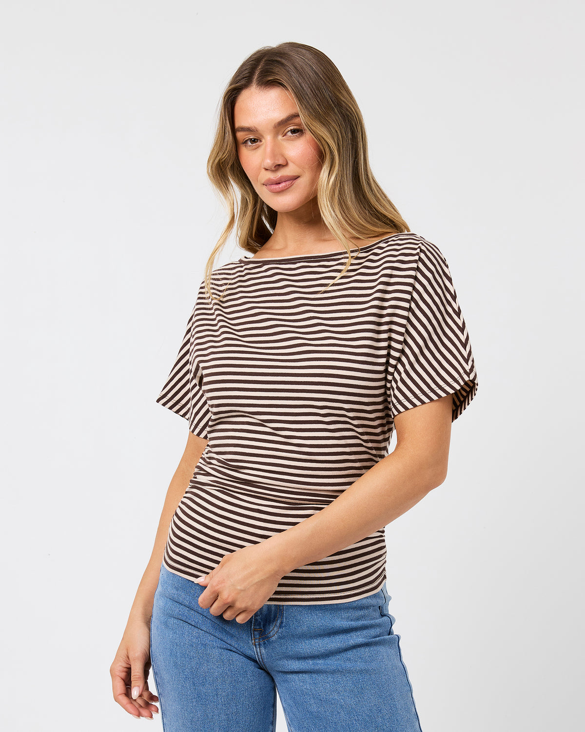 Luna stripe Top - Brown