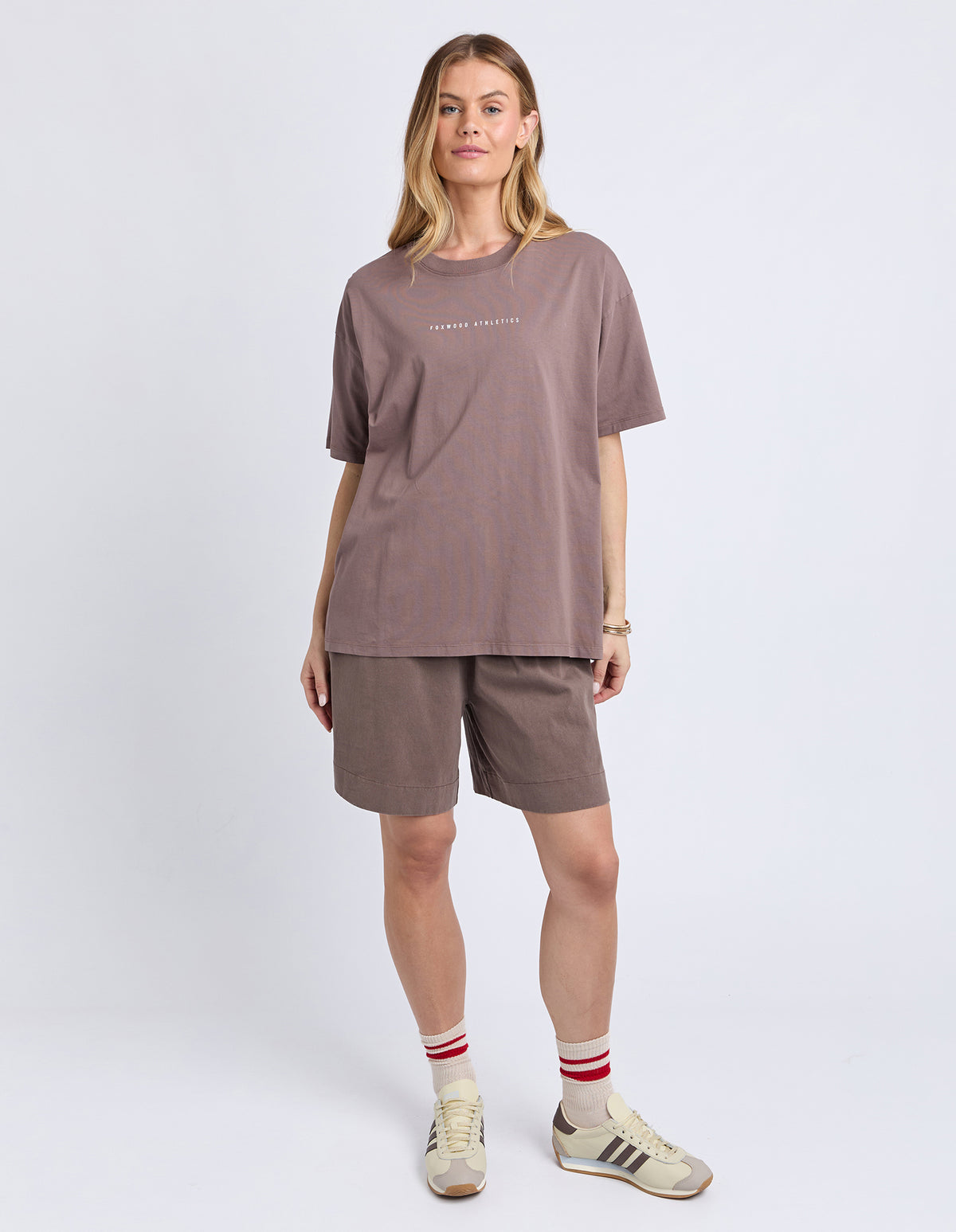 Foxwood Captain Tee Brown - walnut/White
