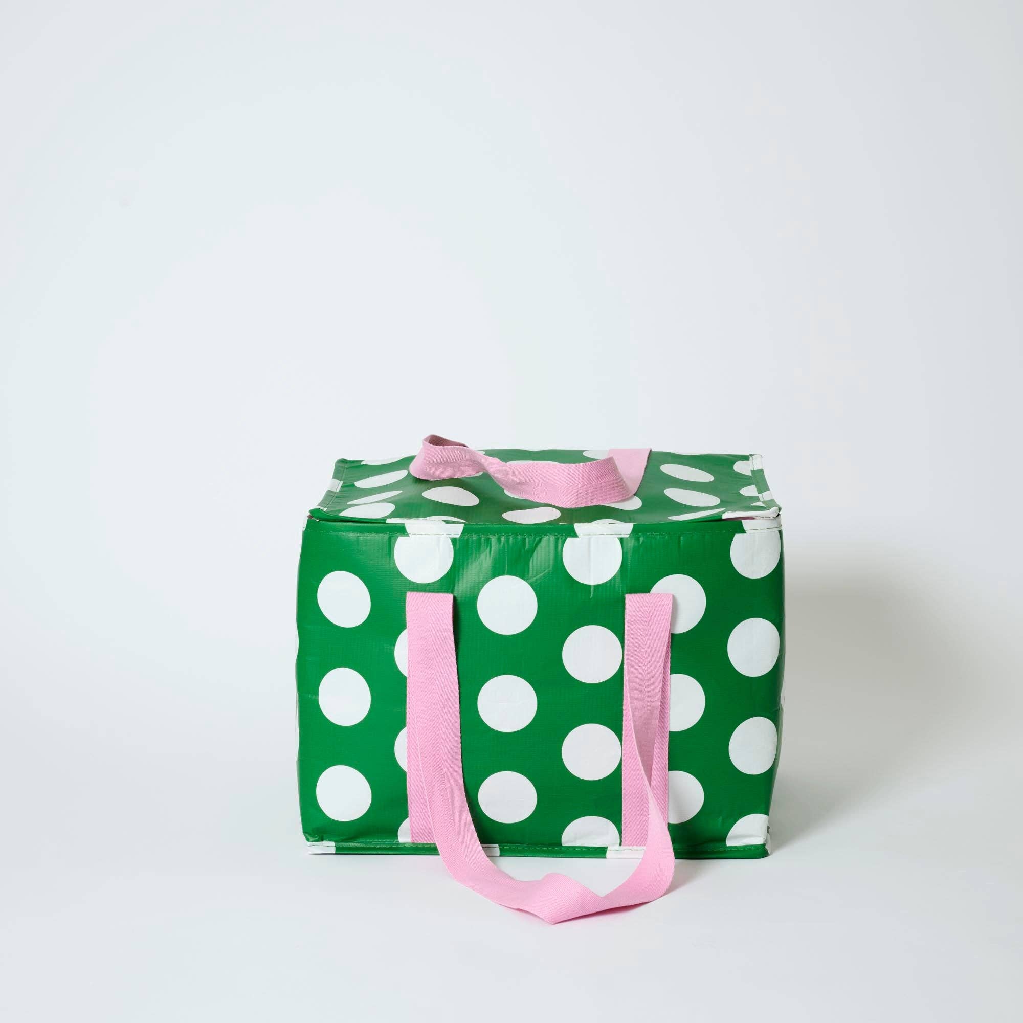 Large Insulated Tote – Polka Dot