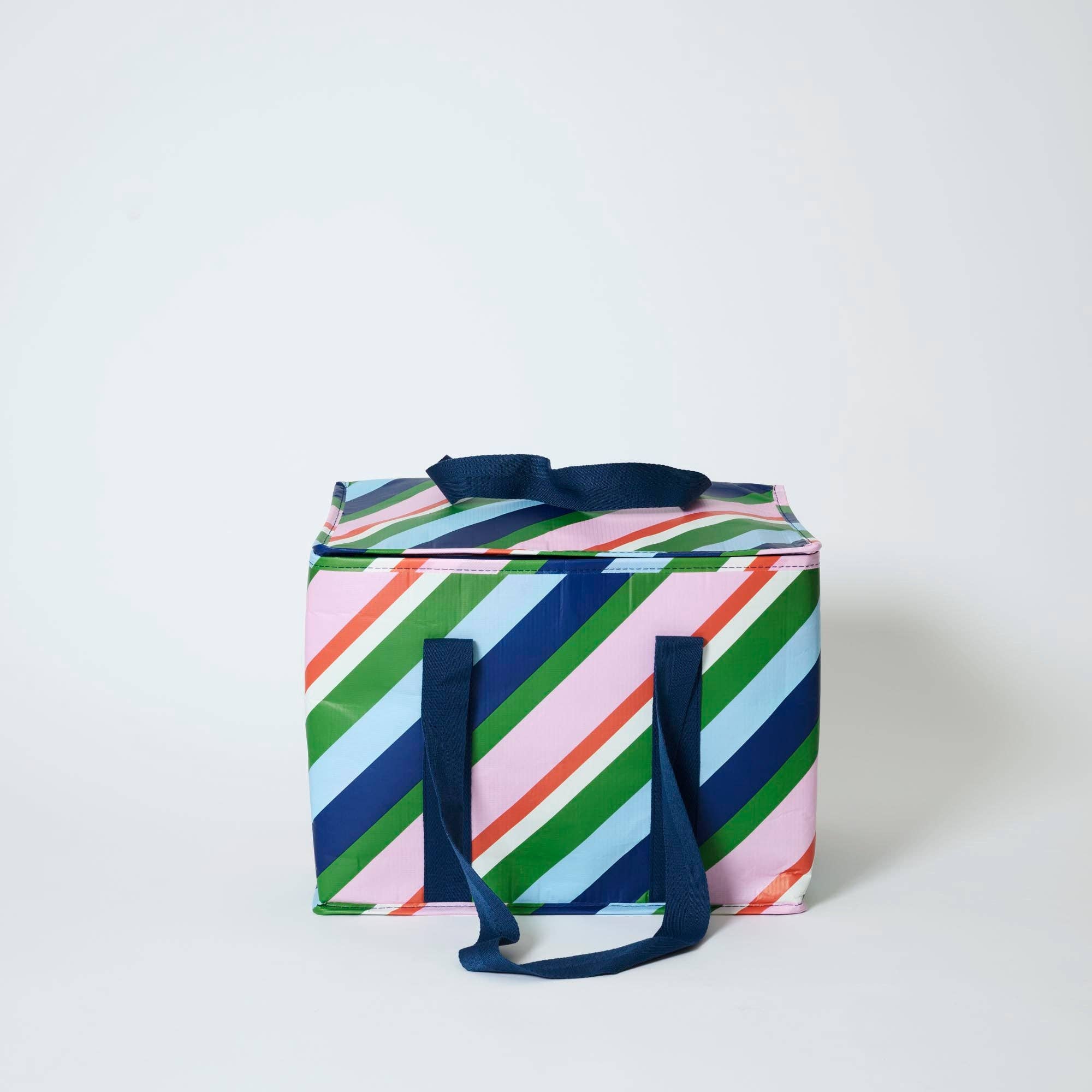 Large Insulated Tote – Rugby Stripe