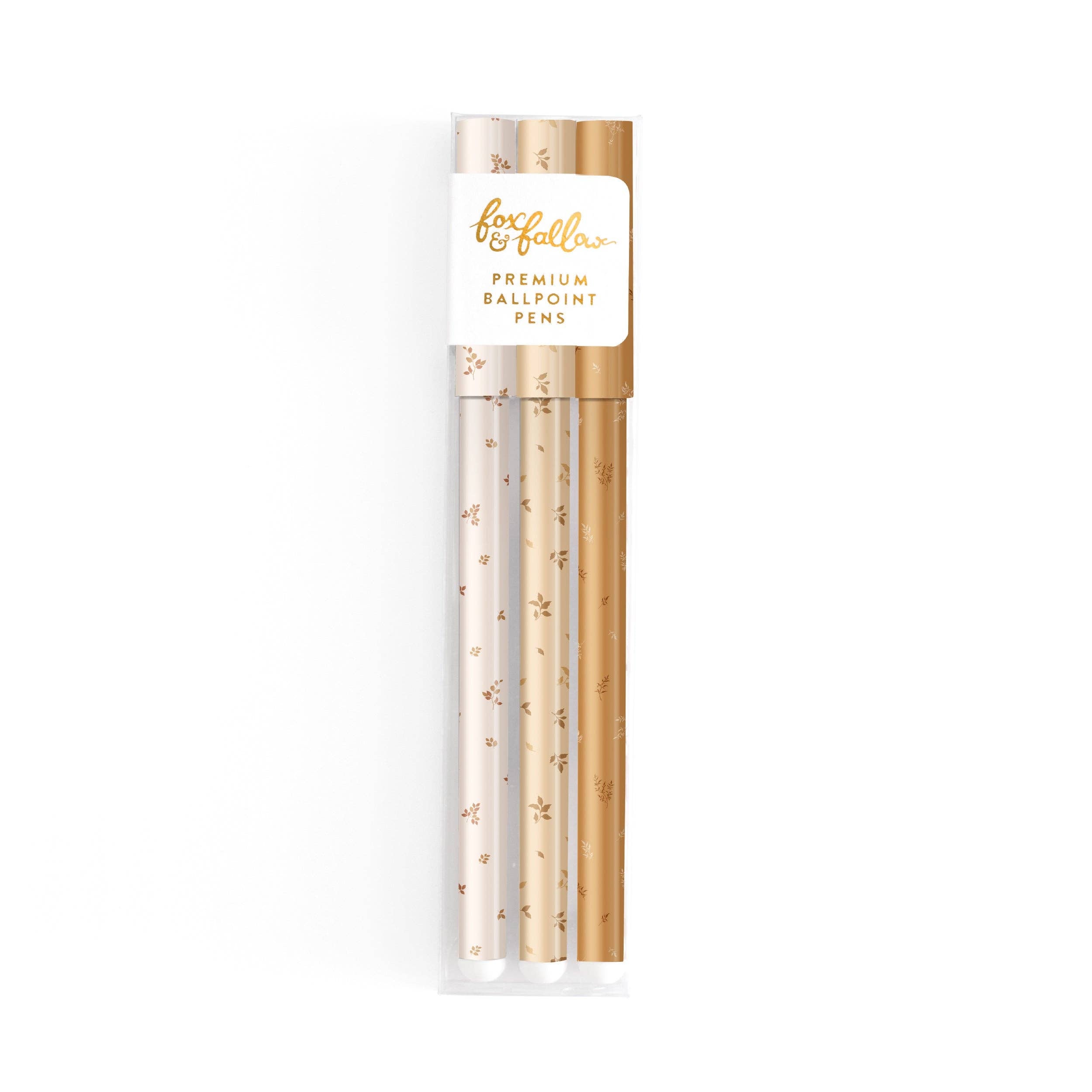 Broderie Mustard Ballpoint Pen Pack